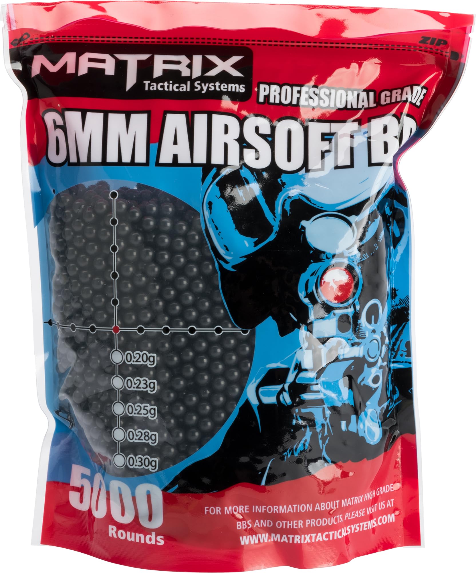 Matrix Match Grade 6mm Airsoft BBs - High Precision 0.20g-0.40g for M4, AK, Pistols | Perfect for Target Practice & Outdoor Airsoft Battles