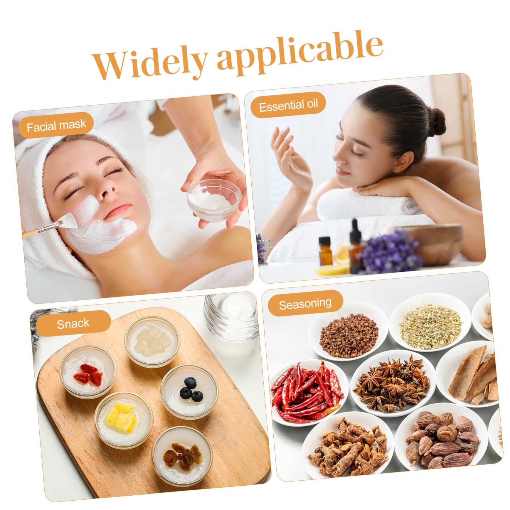 10-Piece Clear Glass Mask Mixing Bowls Set for Facial Organizer, Spa, Beauty Masks, and Candy Serving – Perfect for Skincare, DIY Beauty Treatments, and Party Desserts