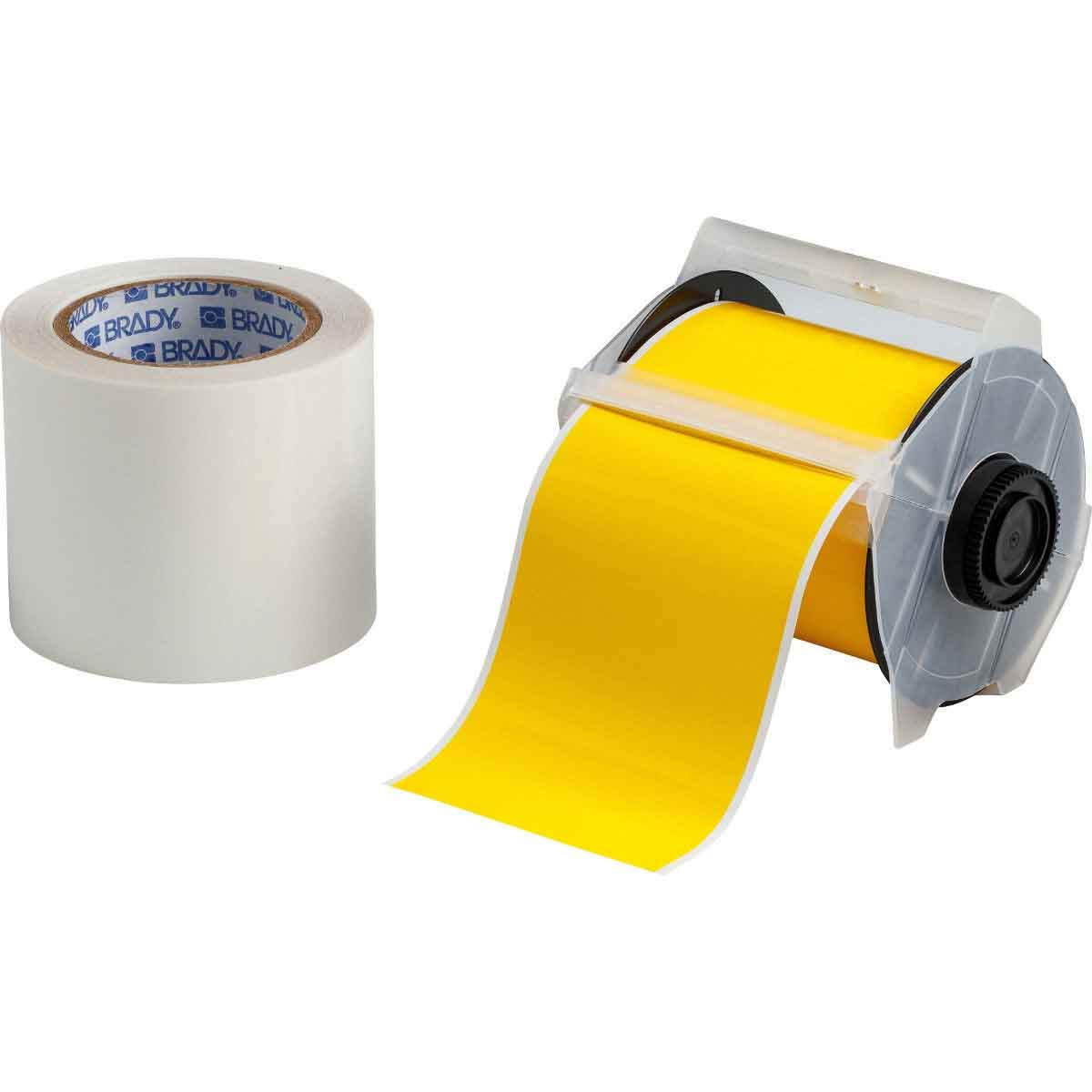 Brady ToughStripe Nonabrasive Floor Marking Tape - 100' Length, 2-1/4