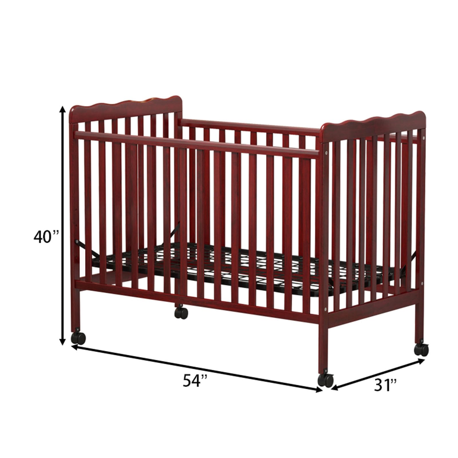 3-in-1 Convertible Baby Crib to Toddler Bed & Full Size Bed Frame - Safe Nursery Furniture for Newborns & Kids - Perfect for Small Spaces & Growing Families (Mattress Not Included) | Nursery Decor, Bedroom Upgrade & Space-Saving Solution