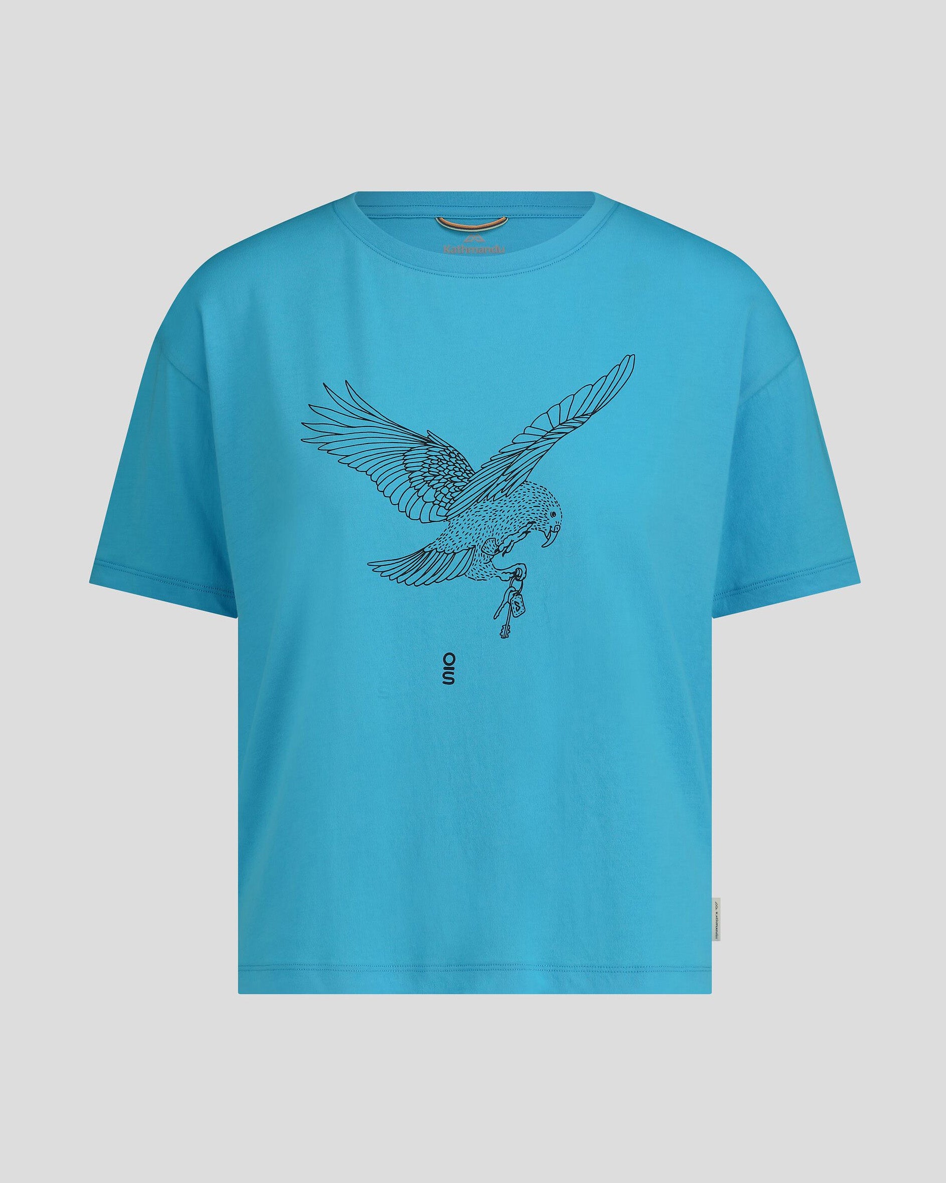 Organic Cotton Women's T-Shirt by O.Smither - Light Sea Green Color - Perfect for Casual Wear, Yoga & Everyday Comfort