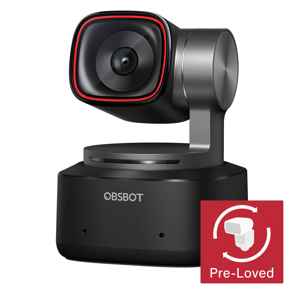 Tiny 2 PTZ 4K Webcam with AI Powered Auto Tracking - OWB 2204 CE Conference Camera for Zoom Meetings, Live Streaming & Remote Work