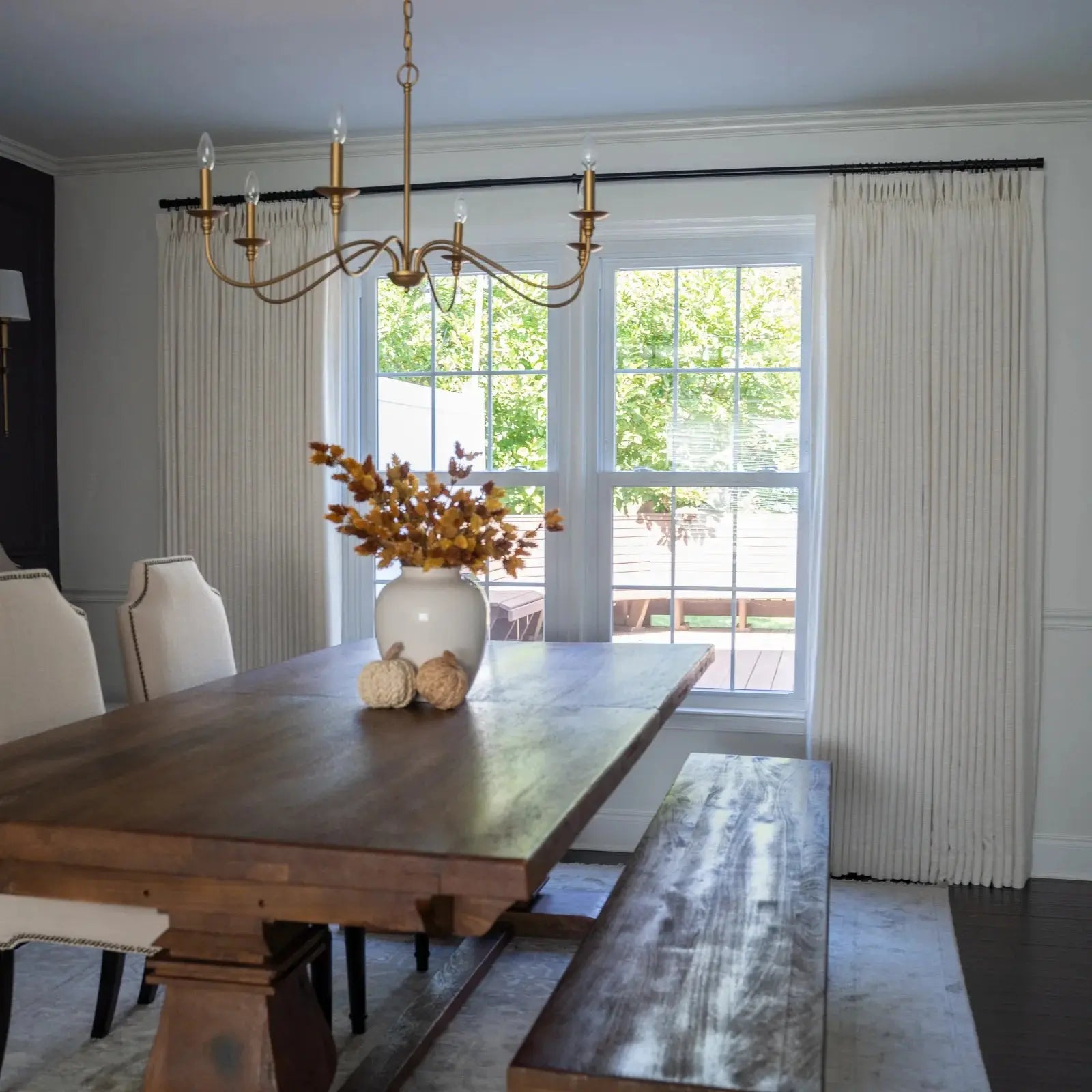 Liz Linen Pinch Pleat Ready-Made Curtains - Unlined Window Drapes for Living Room & Bedroom Decor