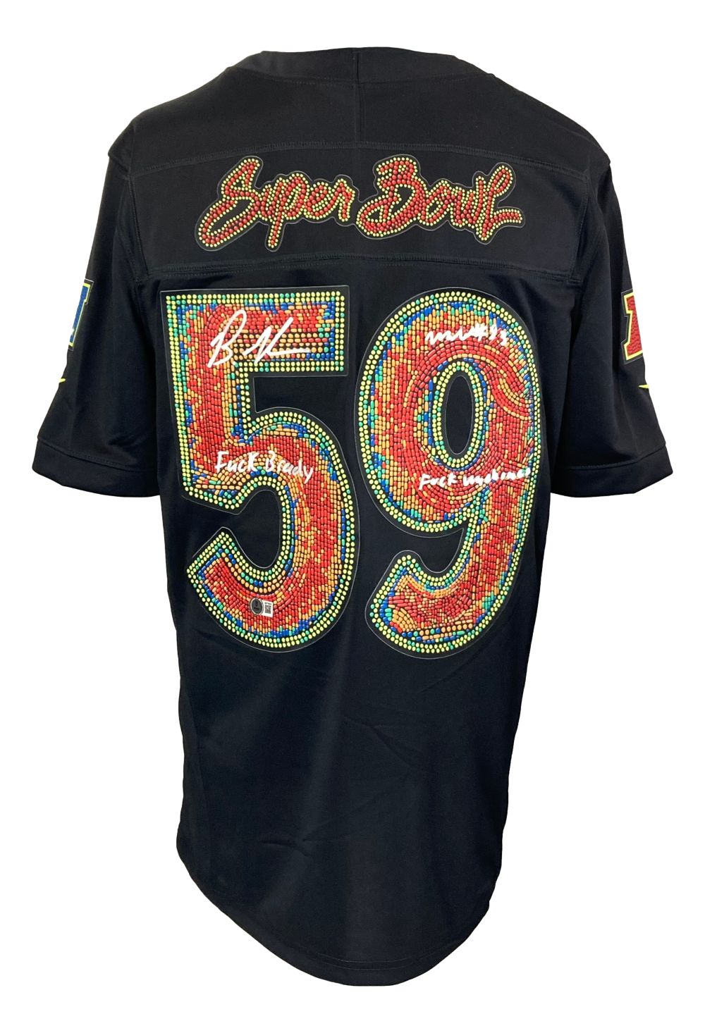 Authentic Graham Williams Signed Philadelphia Eagles Super Bowl LIX Nike Limited Jersey - Tom Brady & Patrick Mahomes Edition - Perfect for Collectors, Sports Memorabilia Fans, and Game Day Display