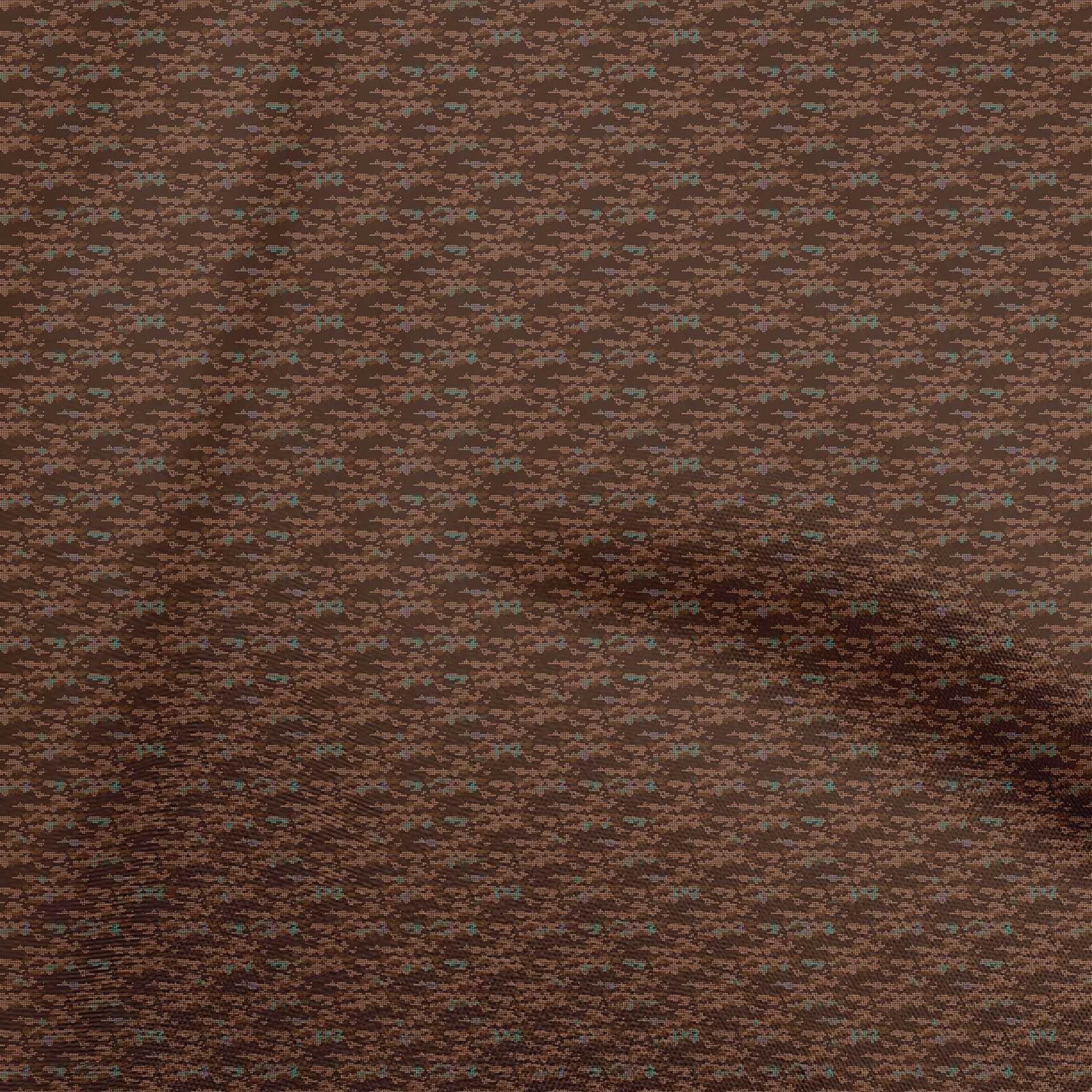 oneOone Cotton Jersey Brown Fabric - Abstract Polka Dot Printed Sewing Fabric by The Yard (58