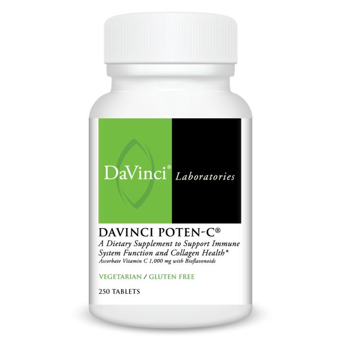 DaVinci Labs DaVinci Poten C® 250mg Vitamin C Supplement - Immune Support, Antioxidant Boost for Adults - Perfect for Daily Wellness & Cold Season Protection