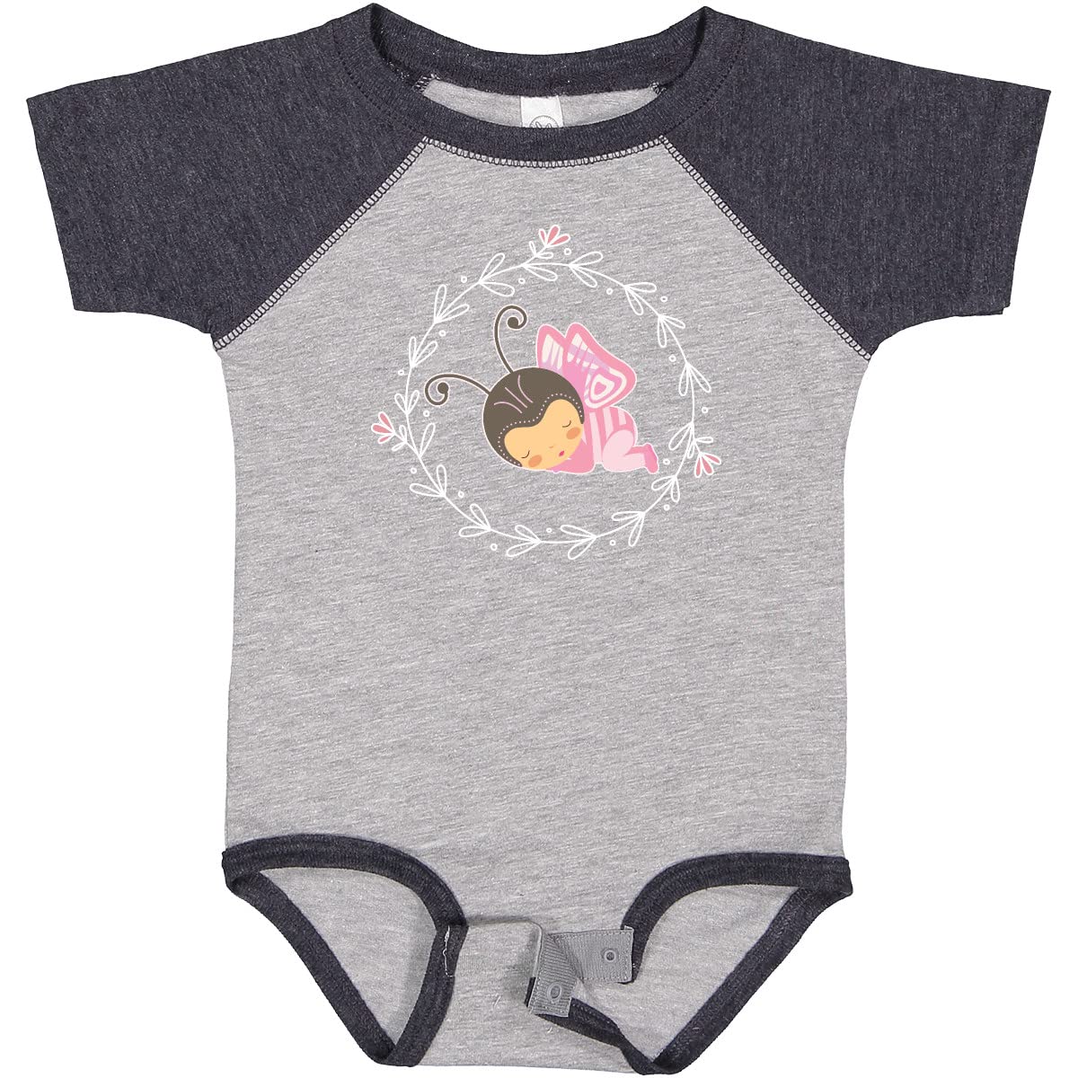 Inktastic Baby Girl Clothes Butterfly Baby Bodysuit - Cute Butterfly Print Onesie for Infant & Newborn Girls - Perfect for Playdates, Photo Shoots & Everyday Wear