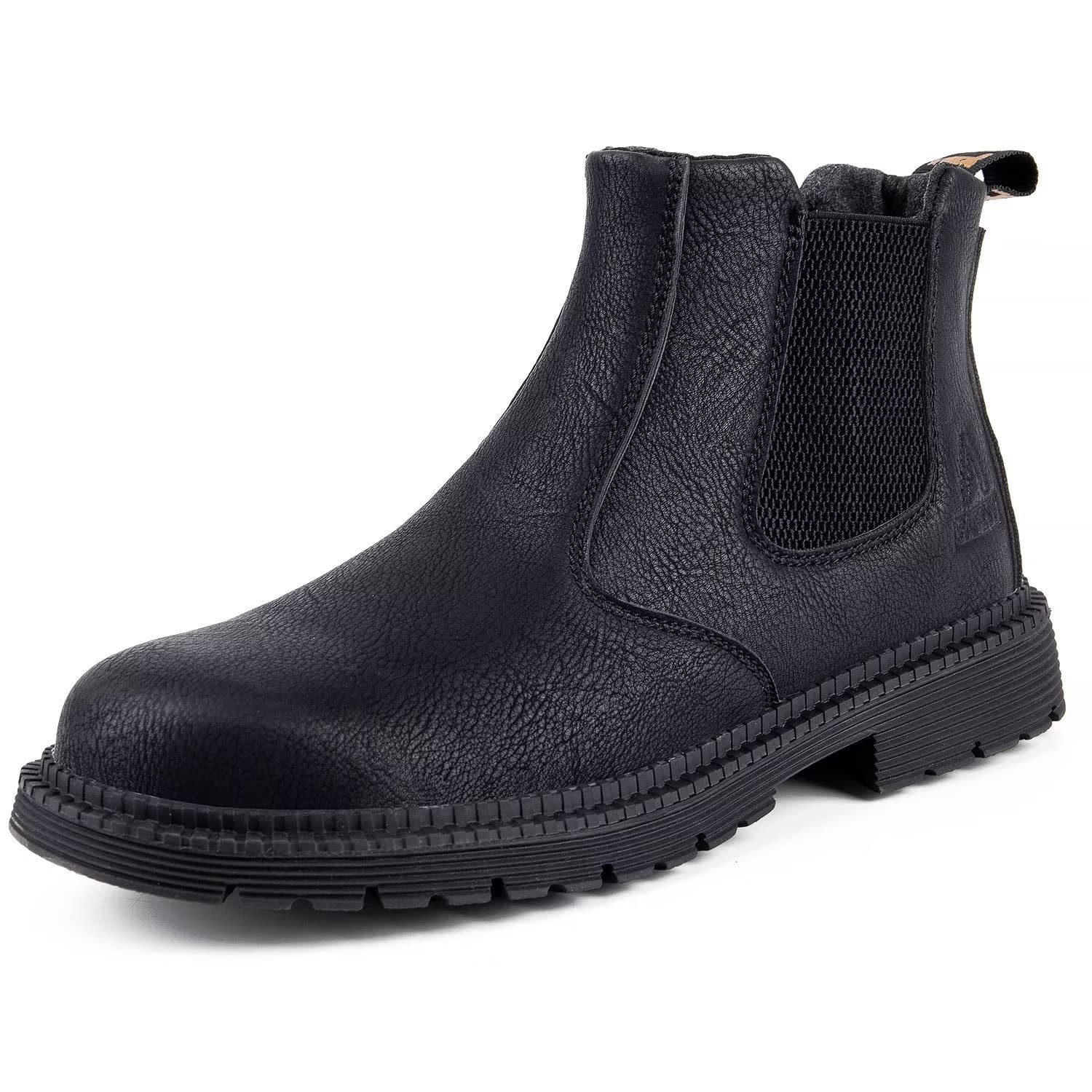 **Tanleewa Men's Steel Toe Work Boots - Waterproof Leather Safety Shoes with Slip-Resistant Sole for Construction, Hiking & Outdoor Work**    *(Perfect for Construction Sites, Warehouse Jobs, Hiking & Heavy-Duty Outdoor Activities)*