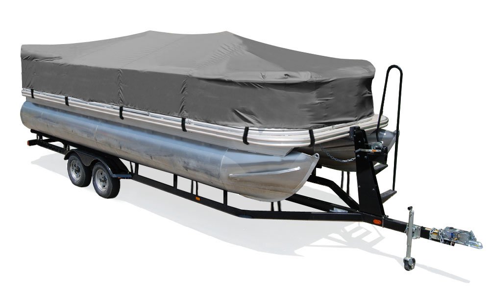 Taylor Made Trailerite Semi-Custom Pontoon Boat Cover - Waterproof UV Protection Fit for 18-30ft Boats - Perfect for Storage & Trailering
