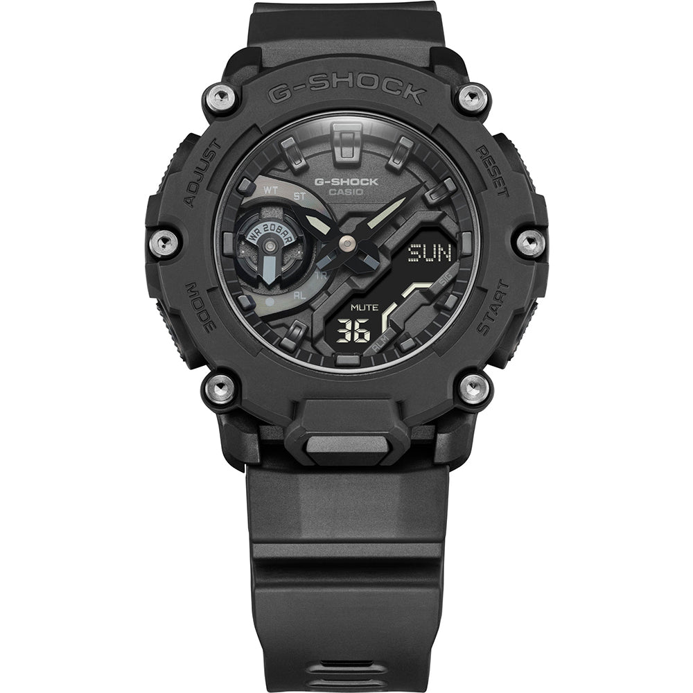 G Shock GA2200BB 1A Digital Sport Watch for Men - Shock Resistant, Waterproof, LED Backlight - Perfect for Outdoor Activities, Running, Hiking & Adventure Sports