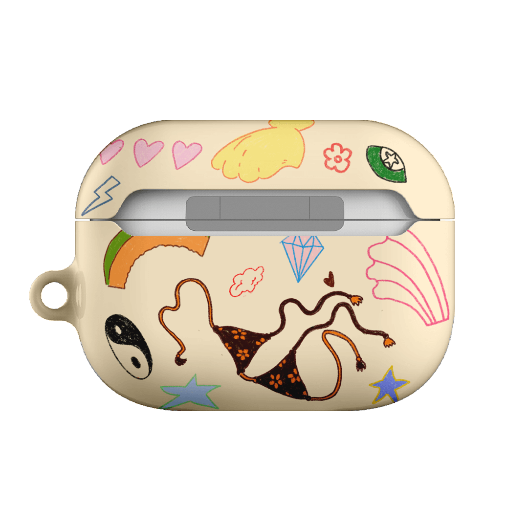 Mermaid Salad AirPods Pro Case - Waterproof Protective Cover for Apple AirPods Pro (2nd/1st Gen) - Cute Aesthetic Phone Accessories for Women Girls - Perfect for Gym, Travel & Daily Use