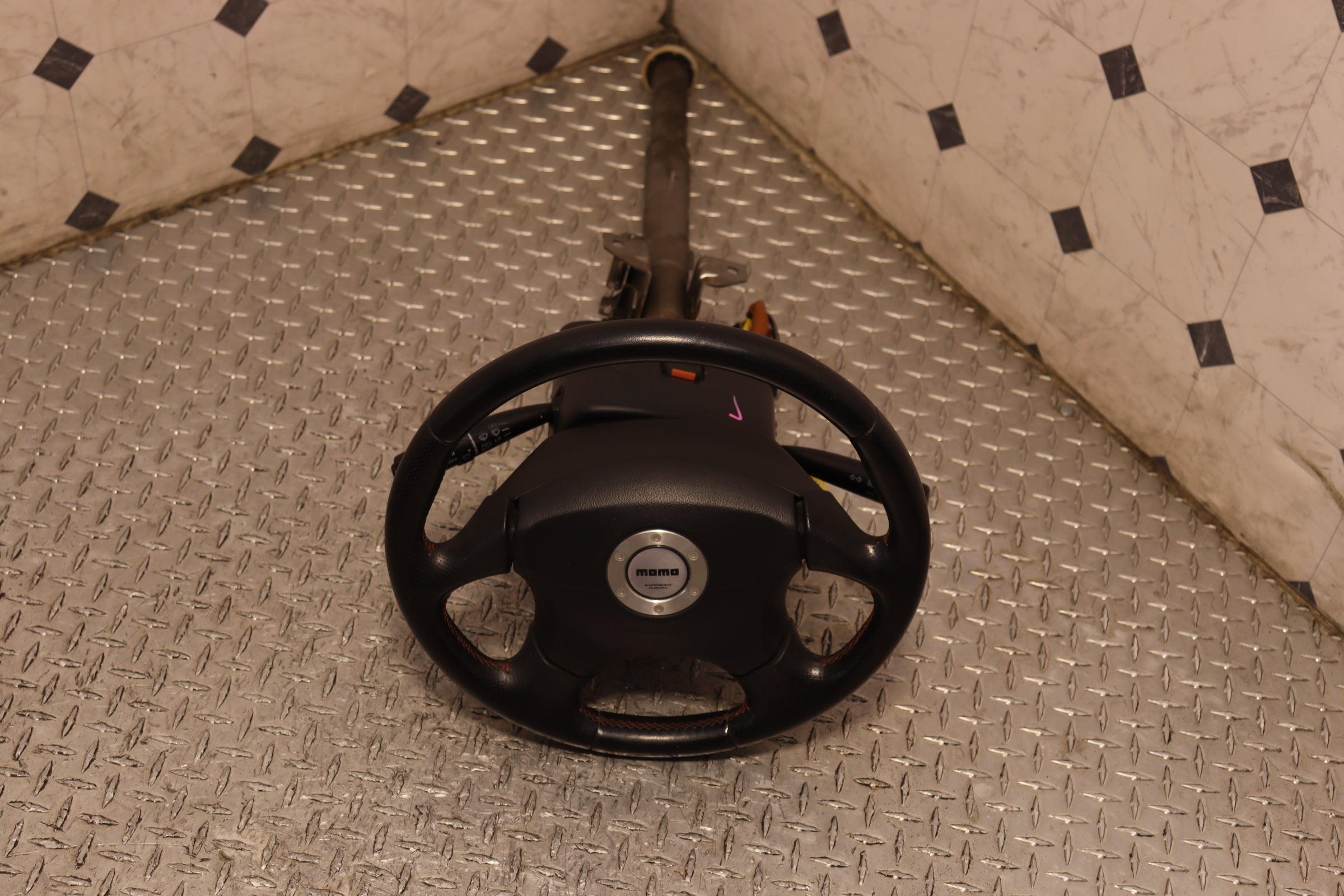 Authentic JDM Momo Steering Wheel for Subaru Impreza WRX GD - Perfect for Racing & Street Performance Upgrades