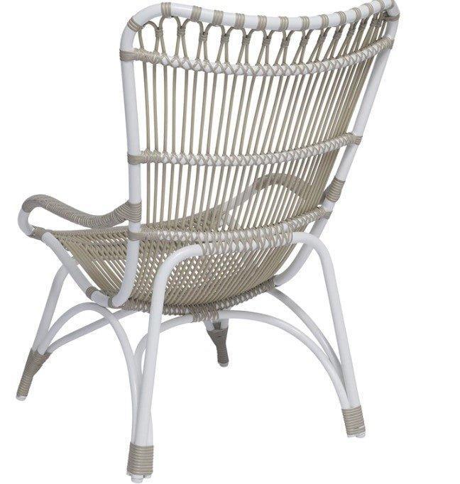 AluRattan™ High Backed Arm Chair - Modern Wicker Patio Lounge Chair for Outdoor, Garden, Poolside & Balcony Relaxation