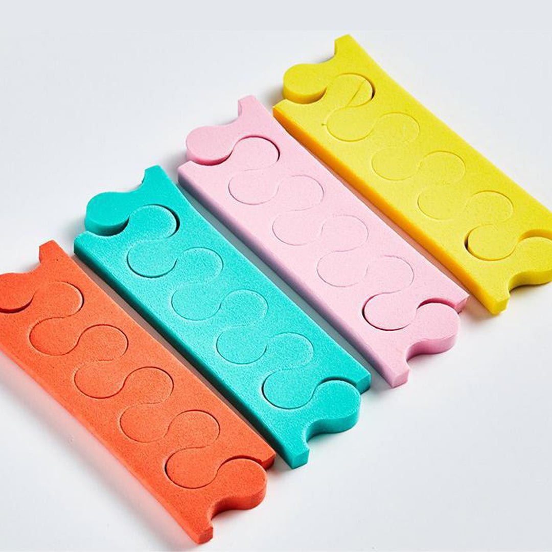 Professional Toe Separators for Pedicures & Yoga - 100 Pairs/Pack or 1000 Pairs/Case - Perfect for Foot Care, Spa Treatments & Post-Workout Recovery