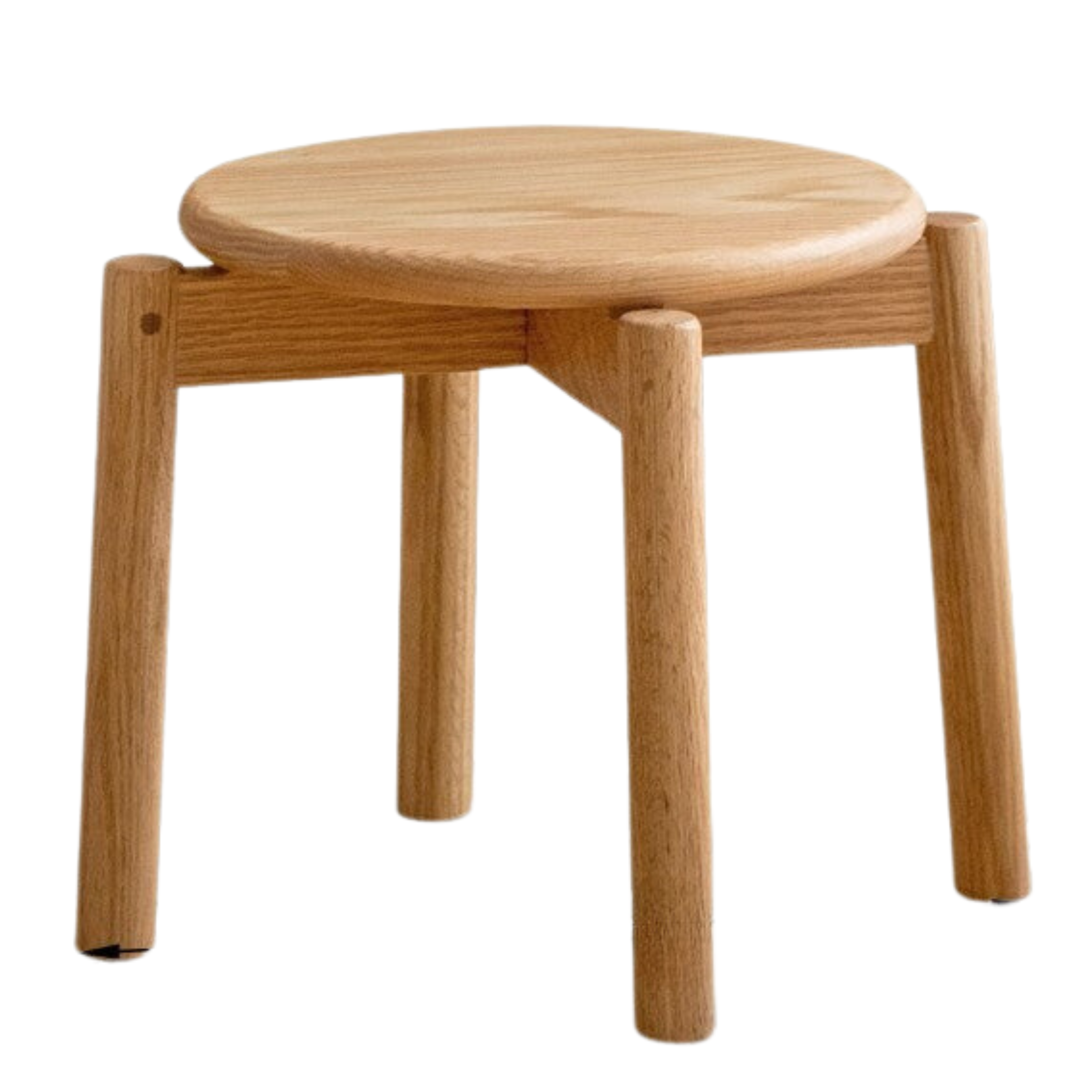 out of stock 14.9х14.9х13.7 inch / 38х38х35 сm /  Natural wood color / solid wood stacking stool