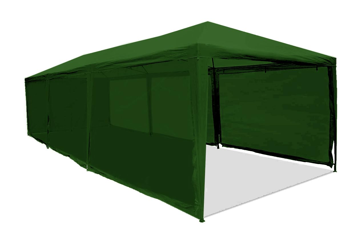 Heavy Duty 40' x 40' Green Mesh Tarp - Sun Shade Awning, Canopy Cover & Fence Screen for Patio, Garden, Pool & Outdoor Events | UV Resistant & Durable
