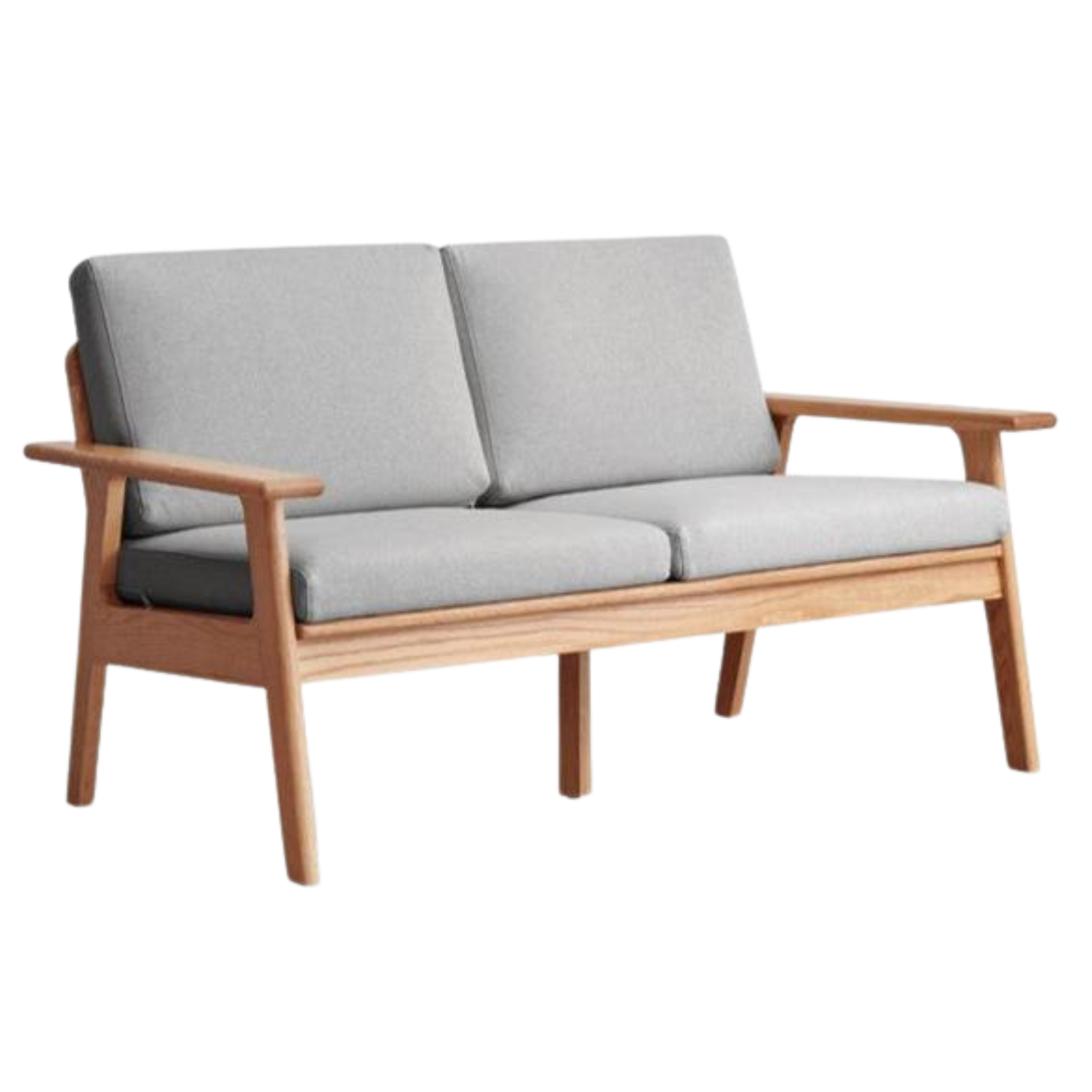 55.5x32.6x32.6 inch / 141x83x83 cm / Natural Wood Color / Oak seat board double seat (five colors optional)