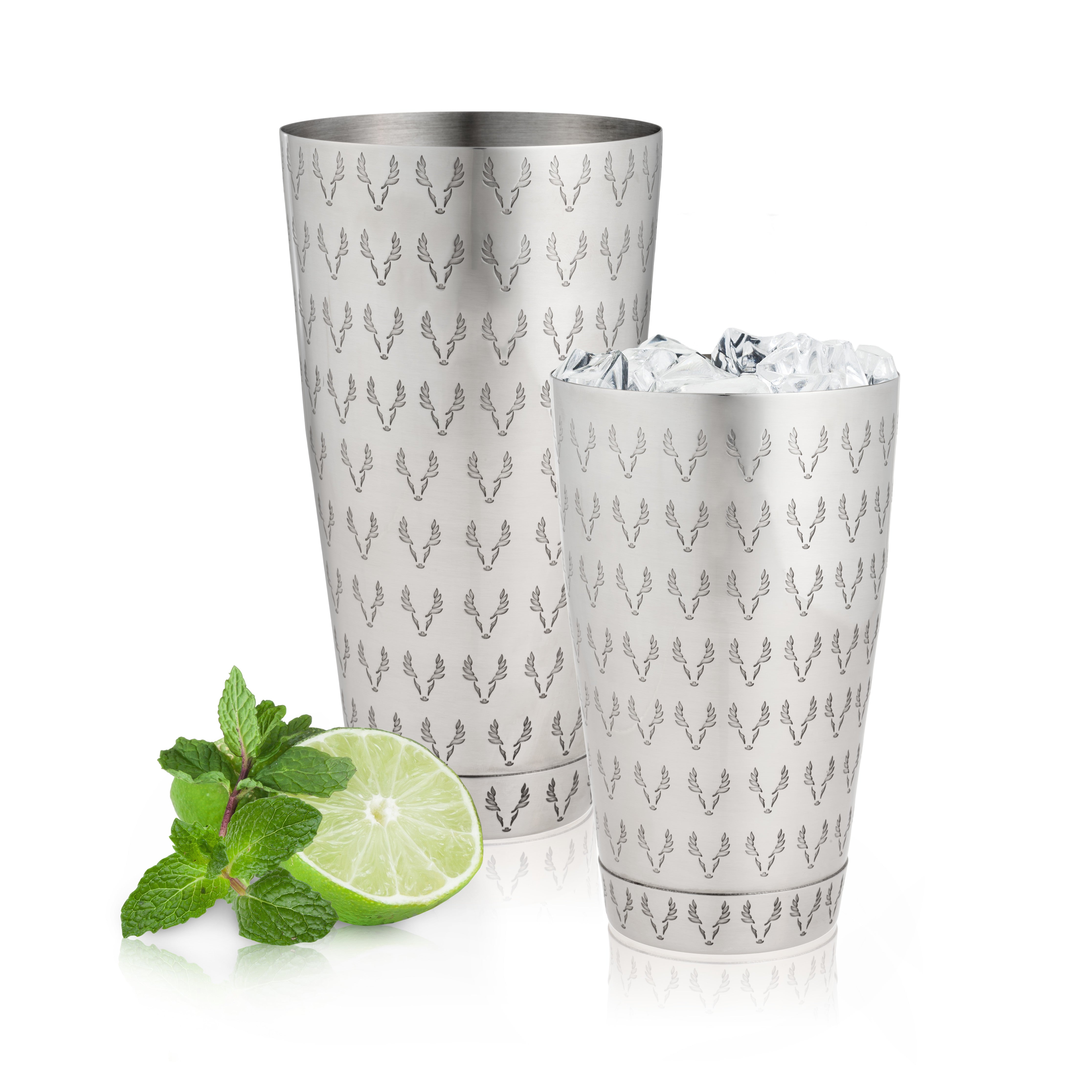 Premium Stainless Steel Cocktail Shaker Set - Bar Mixing Tins for Professional Bartenders & Home Use - Perfect for Margaritas, Martinis & Whiskey Sours