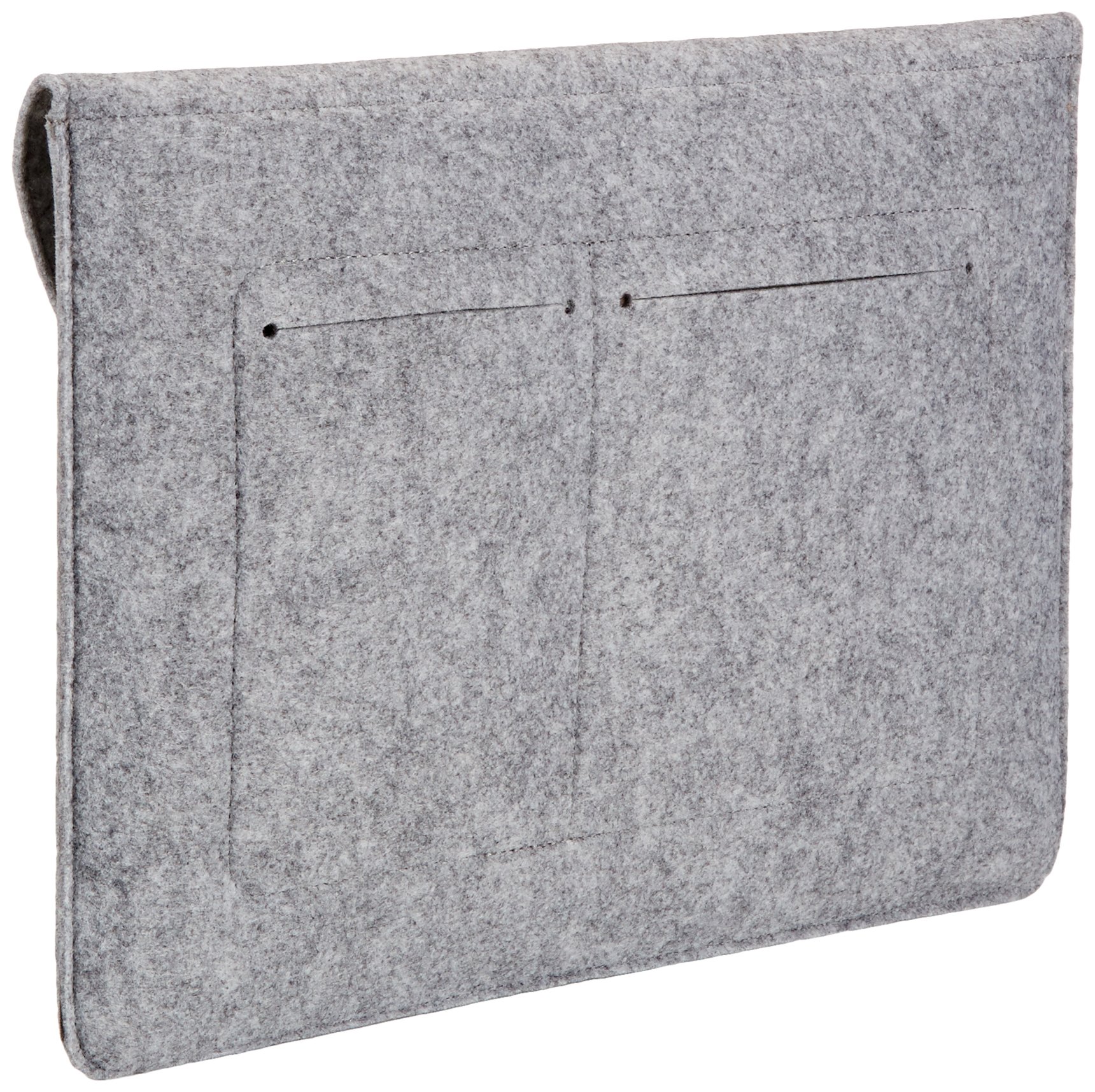 Amazon Basics 13 Inch Felt MacBook Laptop Sleeve Case - Light Grey Protective Cover for MacBook Air & Pro - Perfect for Travel, Office & School Use