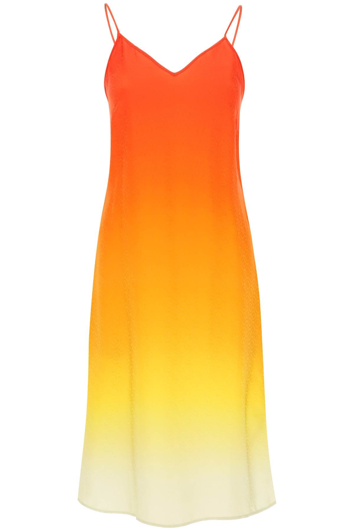 Casablanca Silk Satin Slip Dress with Gradient Effect - Elegant Women's Nightgown for Evening Parties & Date Nights