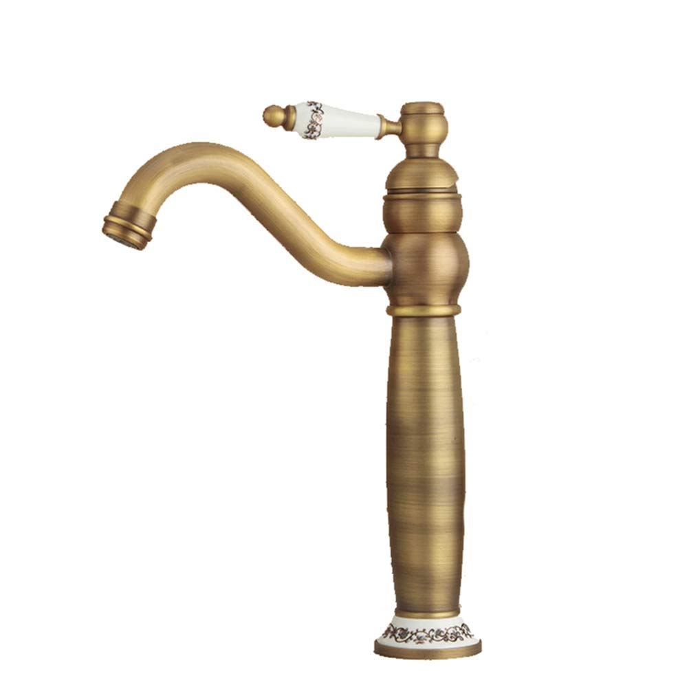 Premium Brass Kitchen Sink Faucet - Modern Pull-Down Sprayer with High Arc Spout, Oil-Rubbed Bronze Finish for Farmhouse & Contemporary Kitchens - Perfect for Cooking, Washing Dishes & Food Prep