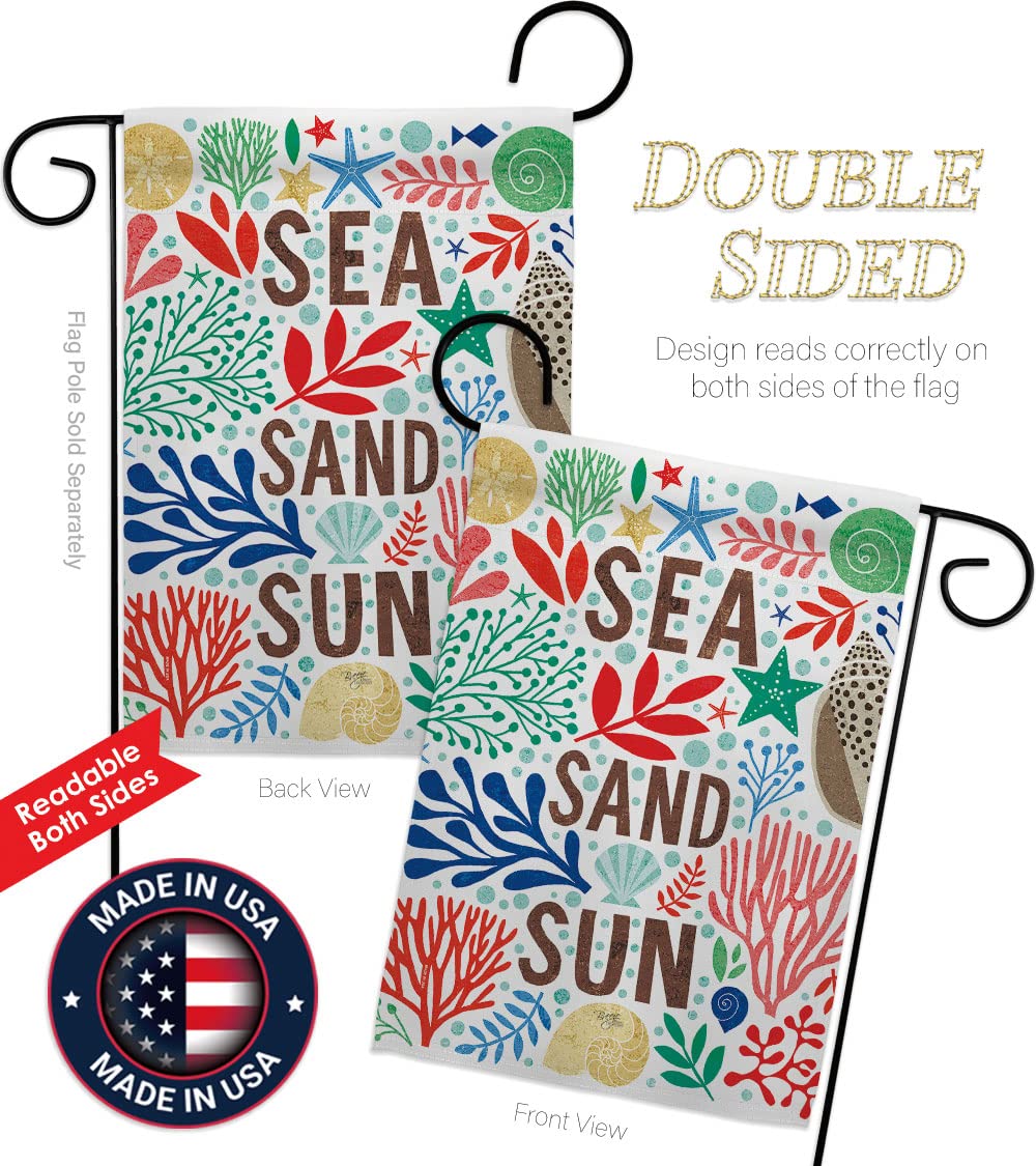 Coastal Nautical Garden Flag 13x18.5