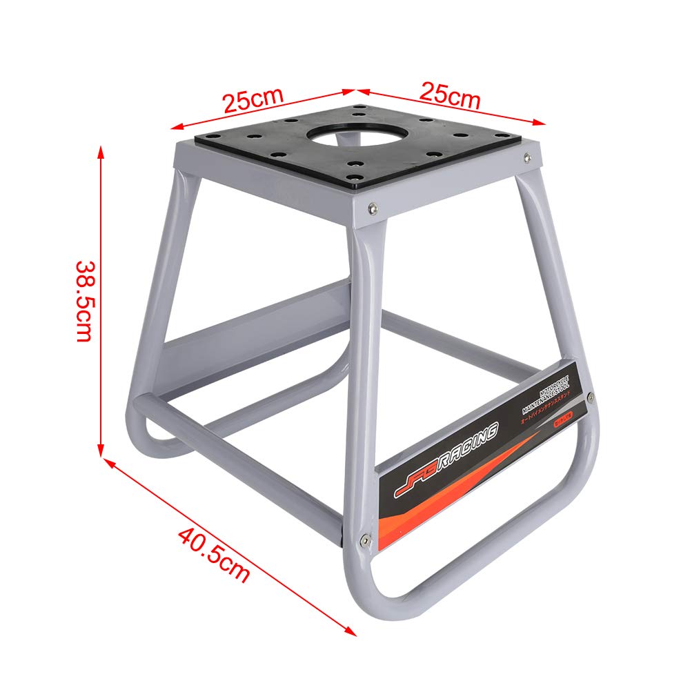 Heavy Duty Motorcycle Lift Stand - Adjustable Dirt Bike Moto Stand for Most Motorcycles | Removable Panel Design | Perfect for Garage Maintenance & Off-Road Bike Storage