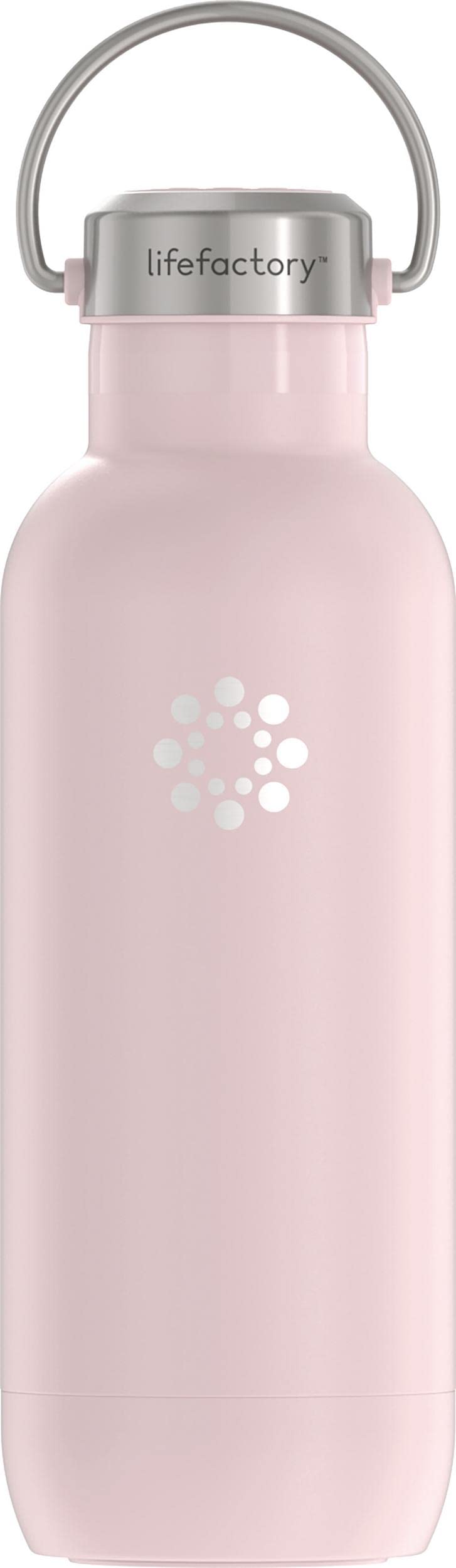 LifeFactory Stainless Steel Vacuum-Insulated Water Bottle - 20oz, Desert Rose - Perfect for Gym, Hiking & Outdoor Activities