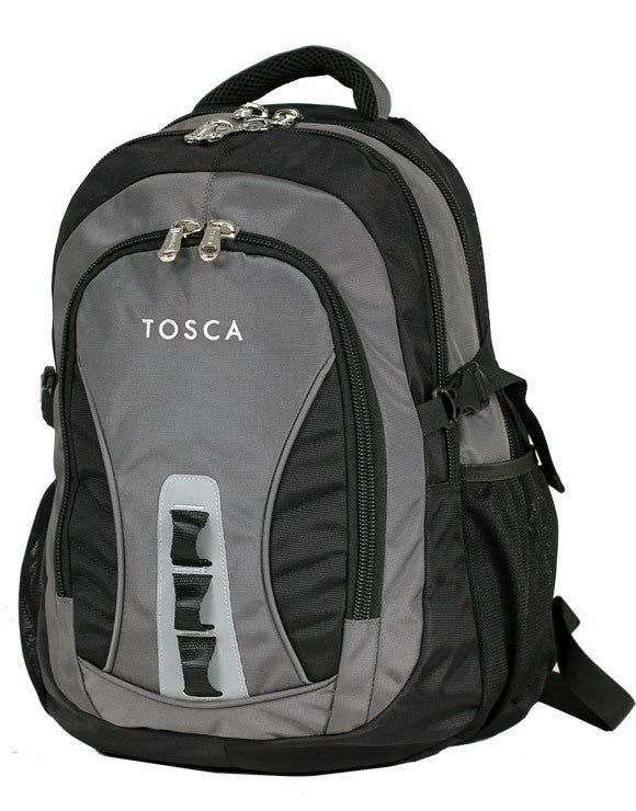 Tosca TCA972 Kids Backpack for School & Travel - Lightweight, Durable Black/Grey Backpack for Boys & Girls - Perfect for Daily Use, Outdoor Adventures & Day Trips