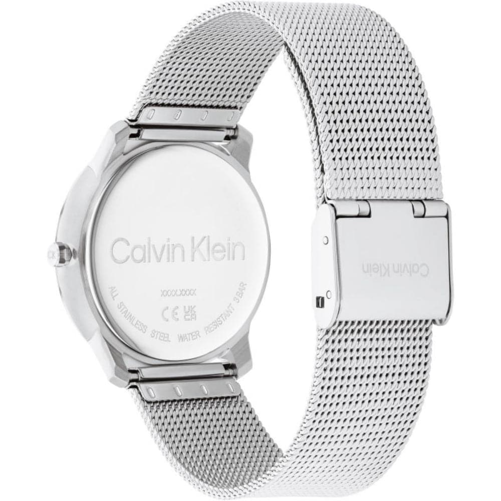 Calvin Klein Unisex Silver Dial Watch with Milanese Strap 25200033 - Perfect for Business, Casual & Everyday Wear