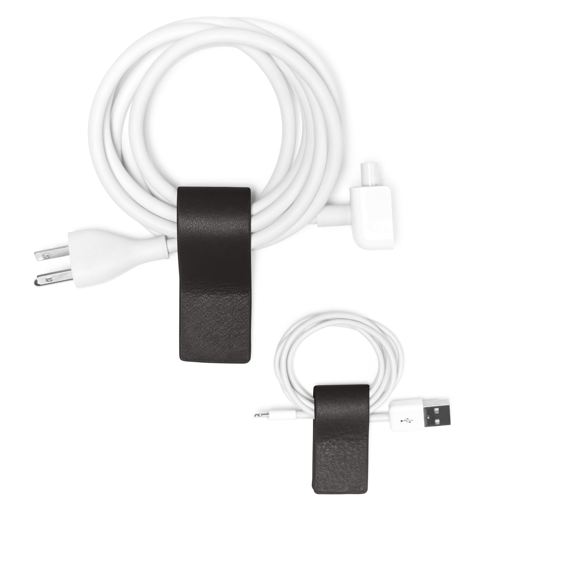 Premium Black Onyx Cord Wrap Set - Organize Cables & Wires for Home, Office, and Travel - Tangle-Free Cable Management Solution