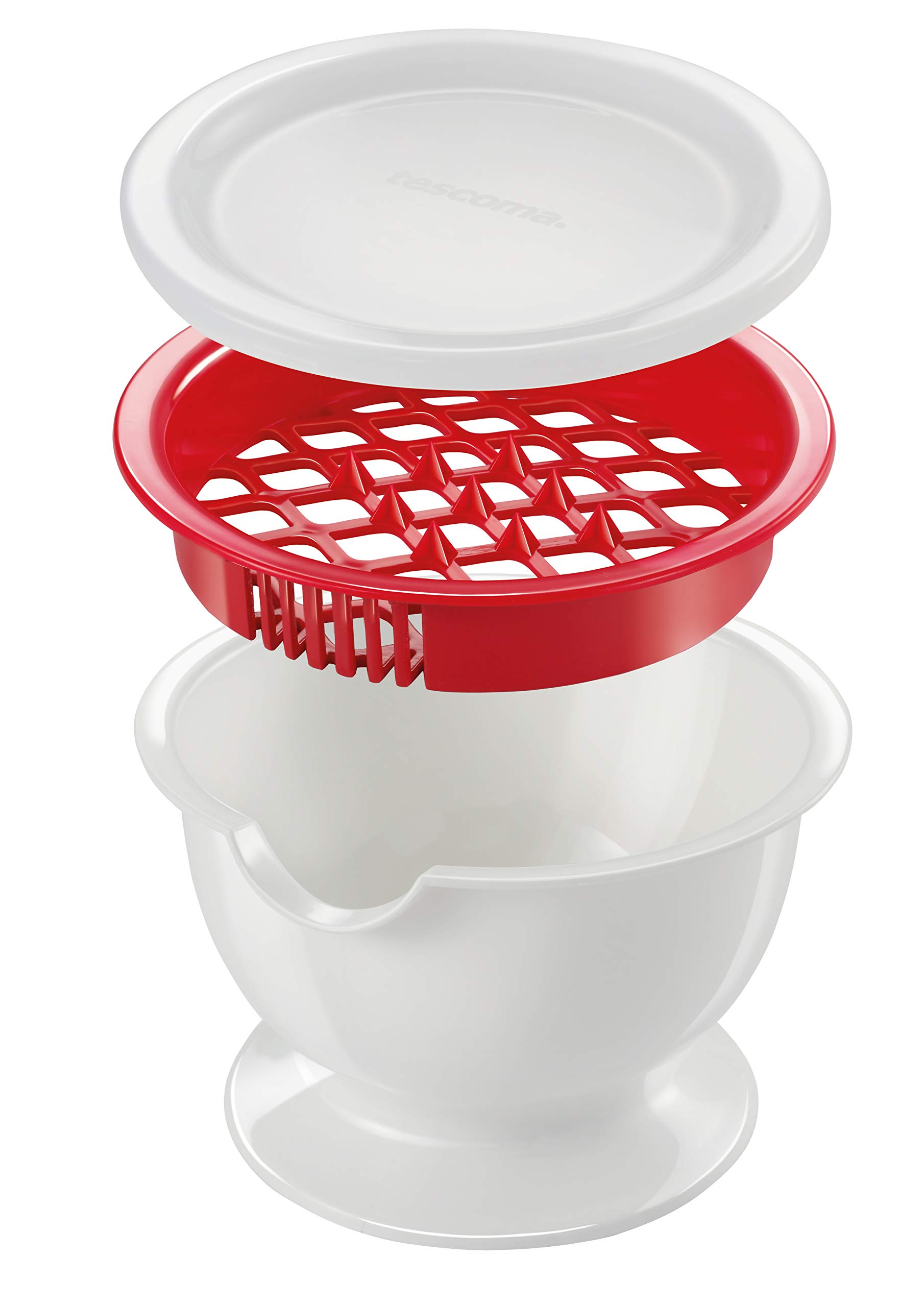 Tescoma Stainless Steel Pomegranate Deseeder Tool - Easy Seed Removal for Fresh Pomegranates - Perfect for Juicing, Salads & Healthy Snacks