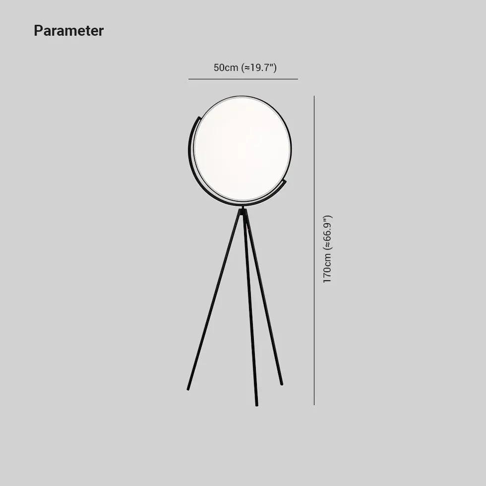 Modern White Tripod Floor Lamp for Living Room - Adjustable Height, Soft Lighting for Reading & Relaxation - Perfect for Home Decor, Bedroom, or Office