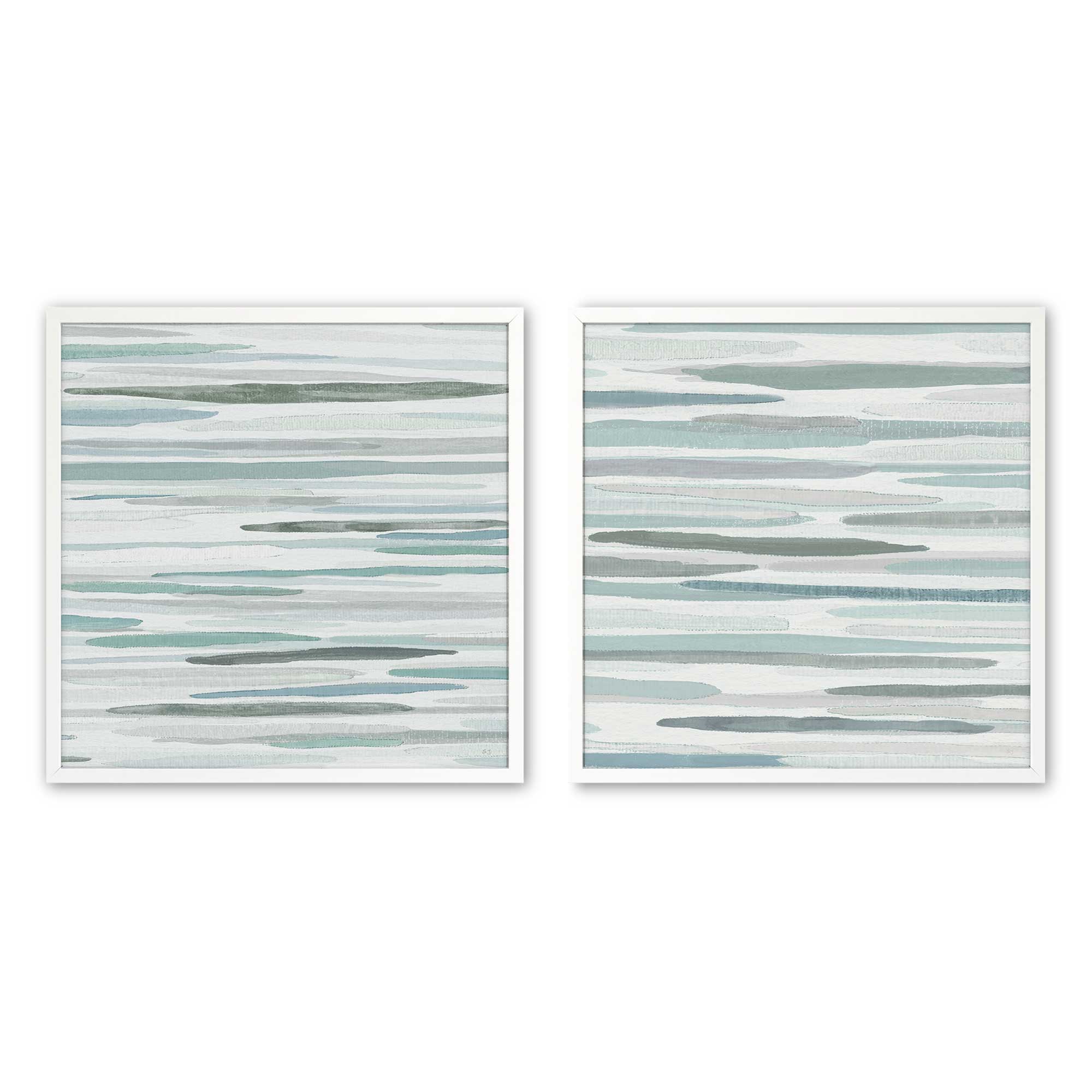 Cresting Calm Set of 2 Wall Art Prints on Archival Matte Paper - Coastal Beach Decor for Living Room, Bedroom & Office