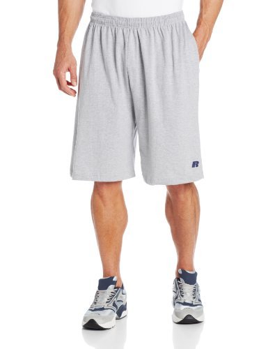 Russell Athletic Men's Big & Tall Cotton Jersey Pull-On Shorts - Comfortable Athletic Casual Shorts for Lounge, Gym & Outdoor Activities