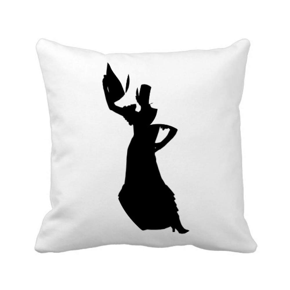 Pineapple Throw Pillow Cover Square - Fan Dance Performance Inspired Home Decor for Living Room, Bedroom & Dorm - Soft Decorative Cushion Case