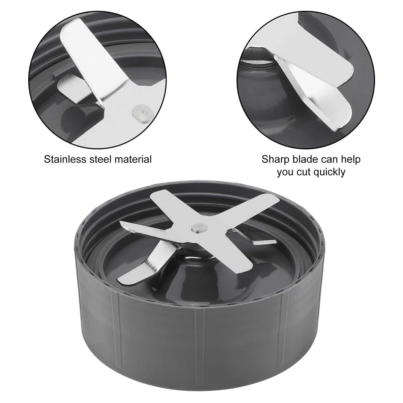 NutriBullet Blender Replacement Parts - 32oz Juicer Cup & Extractor Blade with 2 Rubber Gaskets, Compatible with 600W/900W High-Speed Blender System | Perfect for Smoothies, Protein Shakes & Meal Prep