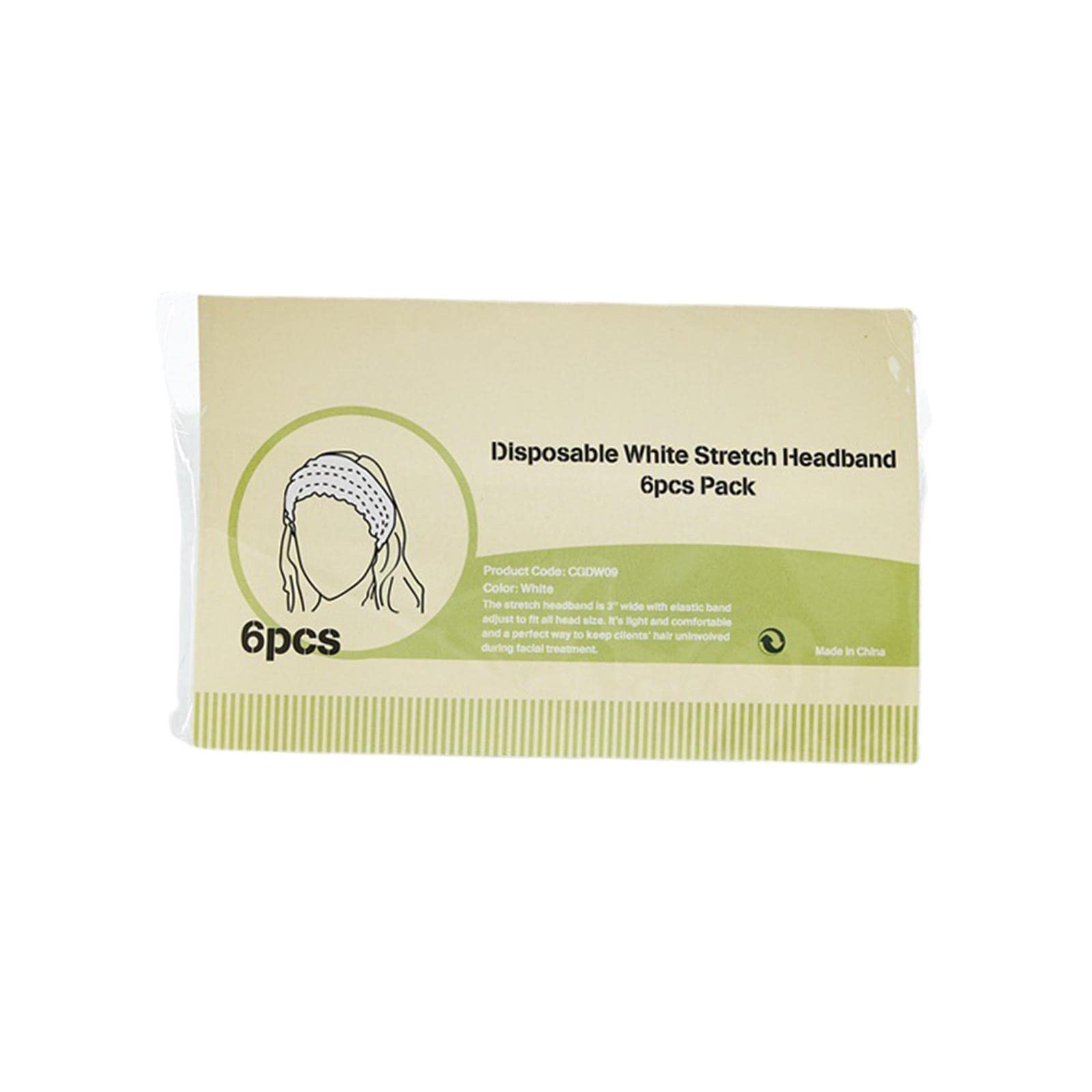 VMS INDIA Disposable Hair Towel Headband for Women - Soft & Absorbent Shower, Spa, Makeup & Skincare Head Wrap (Pack of 10) | Perfect for Bathing, Facials & Hair Treatments