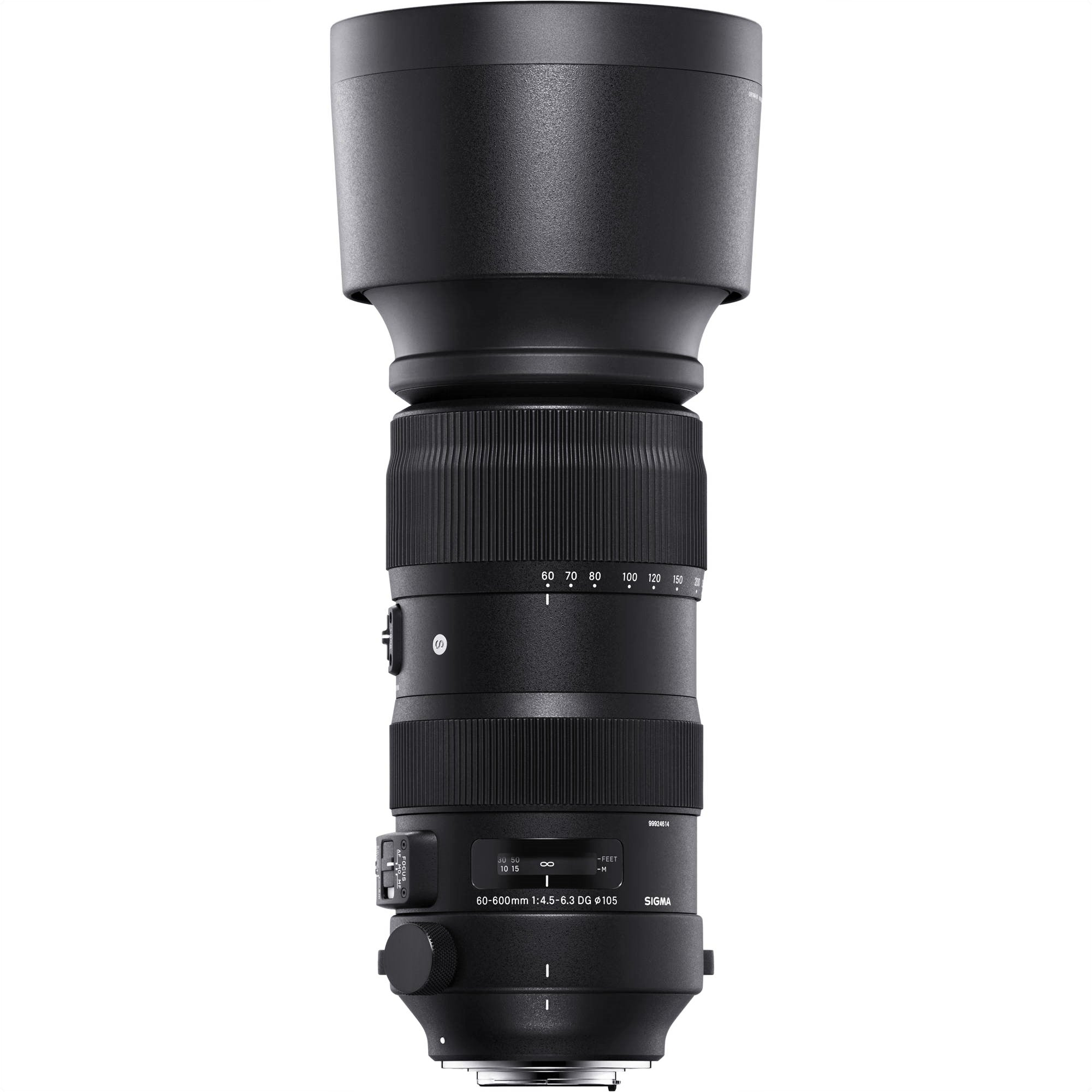 Sigma 60-600mm F4.5-6.3 DG OS HSM Sports Lens for Canon EF - Telephoto Zoom Lens for Wildlife, Sports & Nature Photography