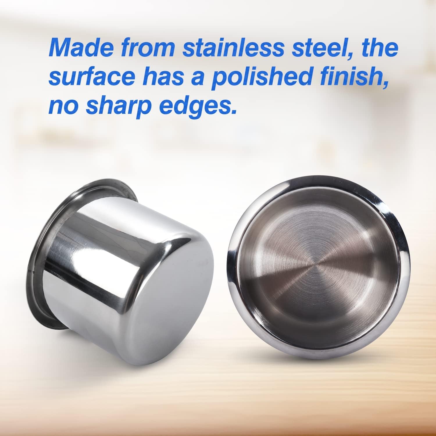 Premium Stainless Steel Cup Holder - Universal Drop-in Design for Casino Poker Tables, Office Desks, Boats, RVs, Cars & Trucks | Durable Drink Holder for Gaming, Working, Traveling & Outdoor Activities