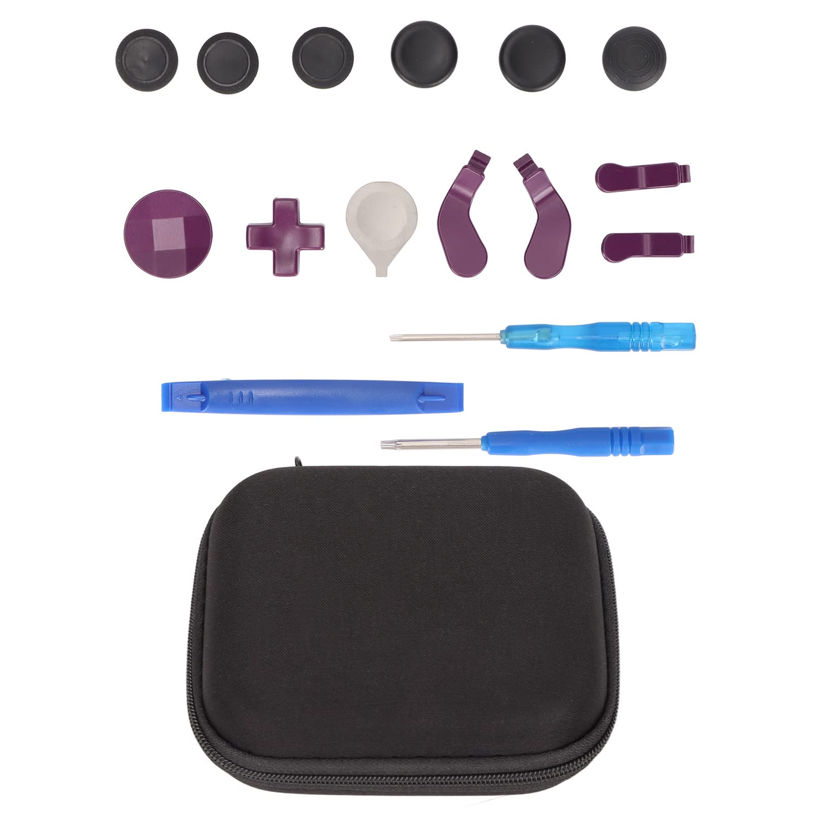 Premium Stainless Steel Xbox One Elite Series 2 Controller Accessories Kit - Durable Replacement Parts with Textured Grips & Adjustable Tools for Enhanced Gaming Performance (Perfect for Competitive Gaming, Long Sessions & Controller Customization)