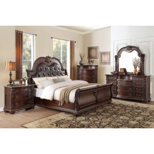 Elegant Cavalier Night Stand with White Marble Top - Modern Bedside Table for Bedroom, Living Room & Guest Room