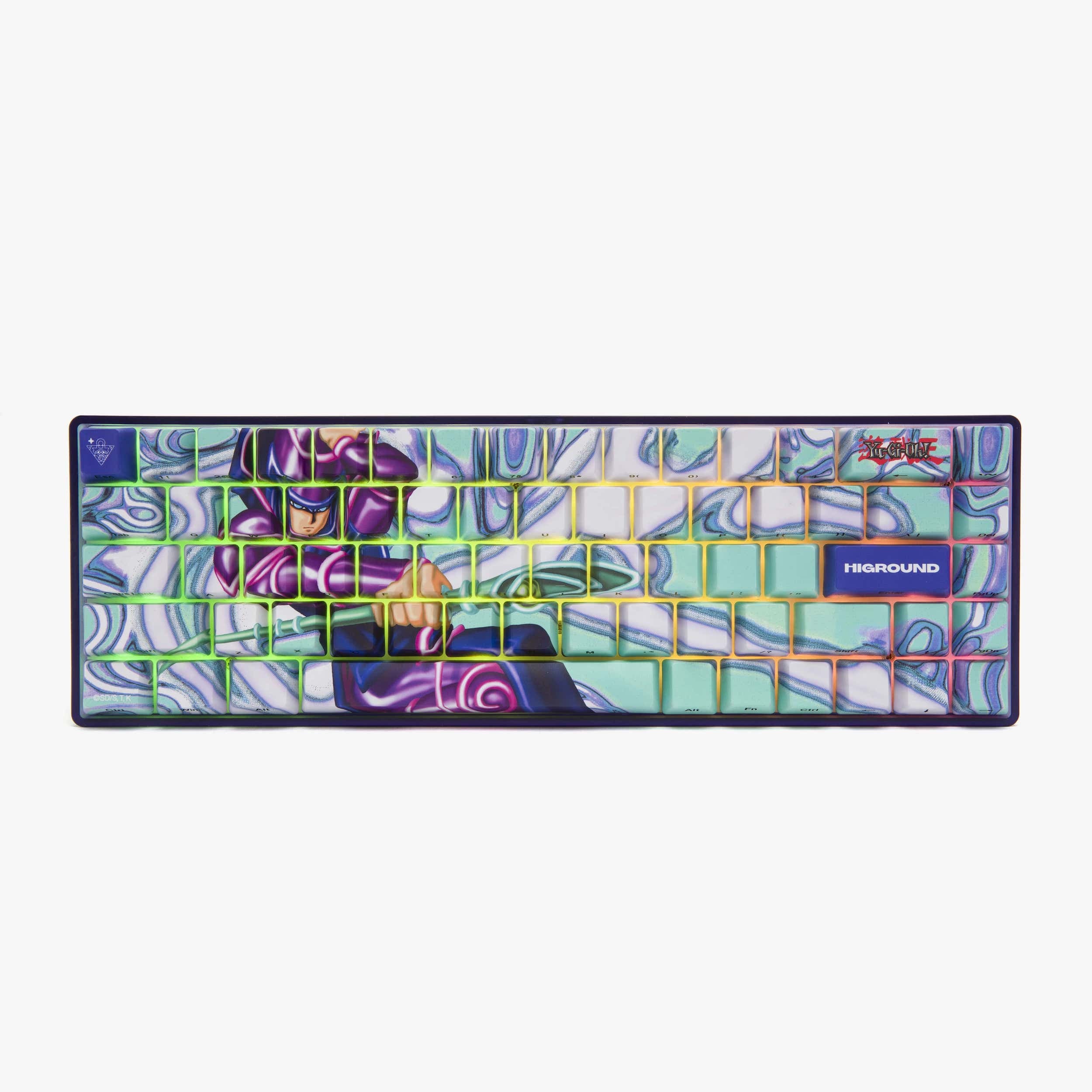 YGO x HG Basecamp 65HE Mechanical Keyboard - Dark Magician Theme - Custom Gaming Keyboard for Typing & Esports - Perfect for Gamers, Programmers & Keyboard Enthusiasts
