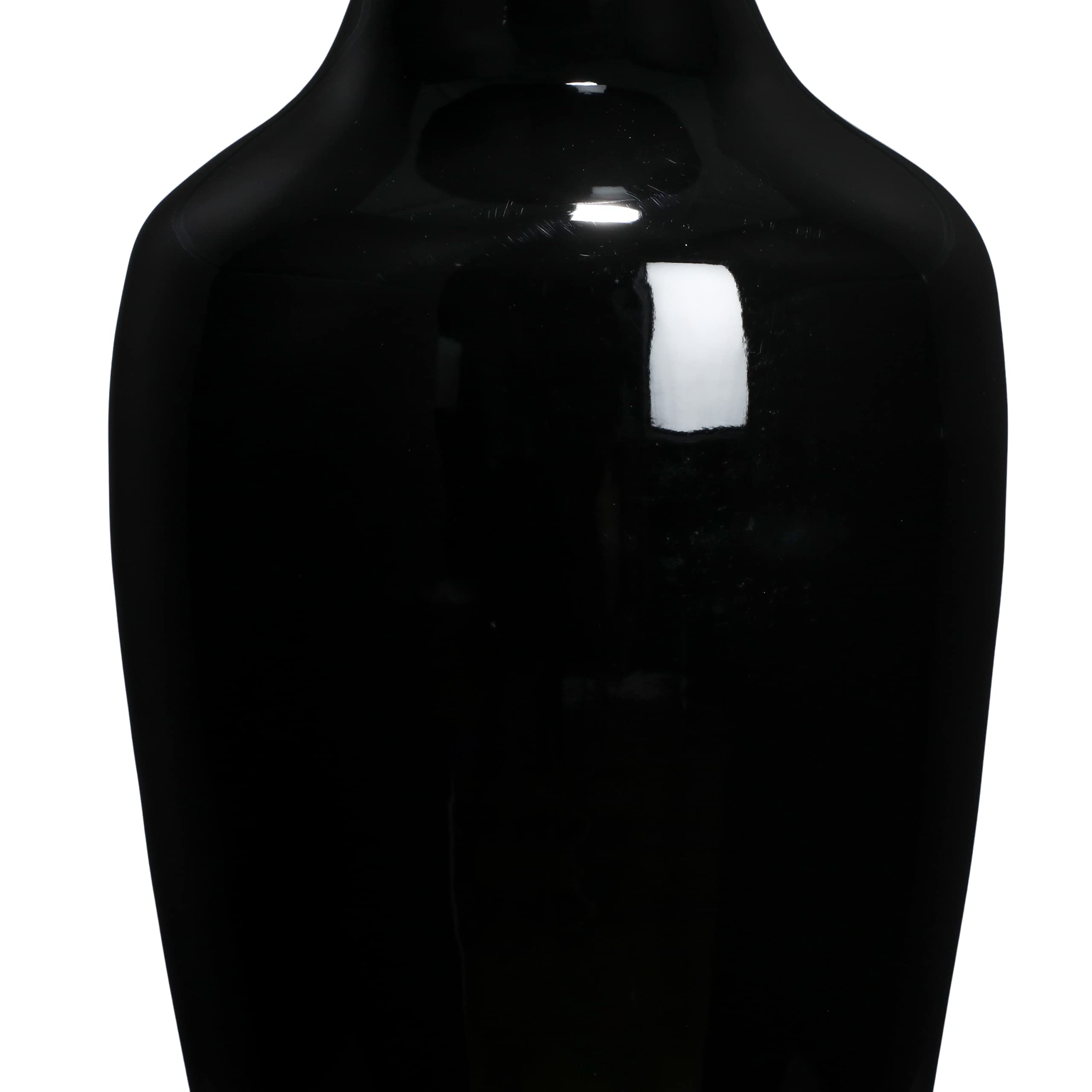 36-Inch Tall Black Bamboo Floor Vase - Handmade Green Floral Crafts for Home Decor | Perfect for Dried Flowers & Branches | Elegant Dining Room & Living Room Centerpiece | Wedding & Office Decoration