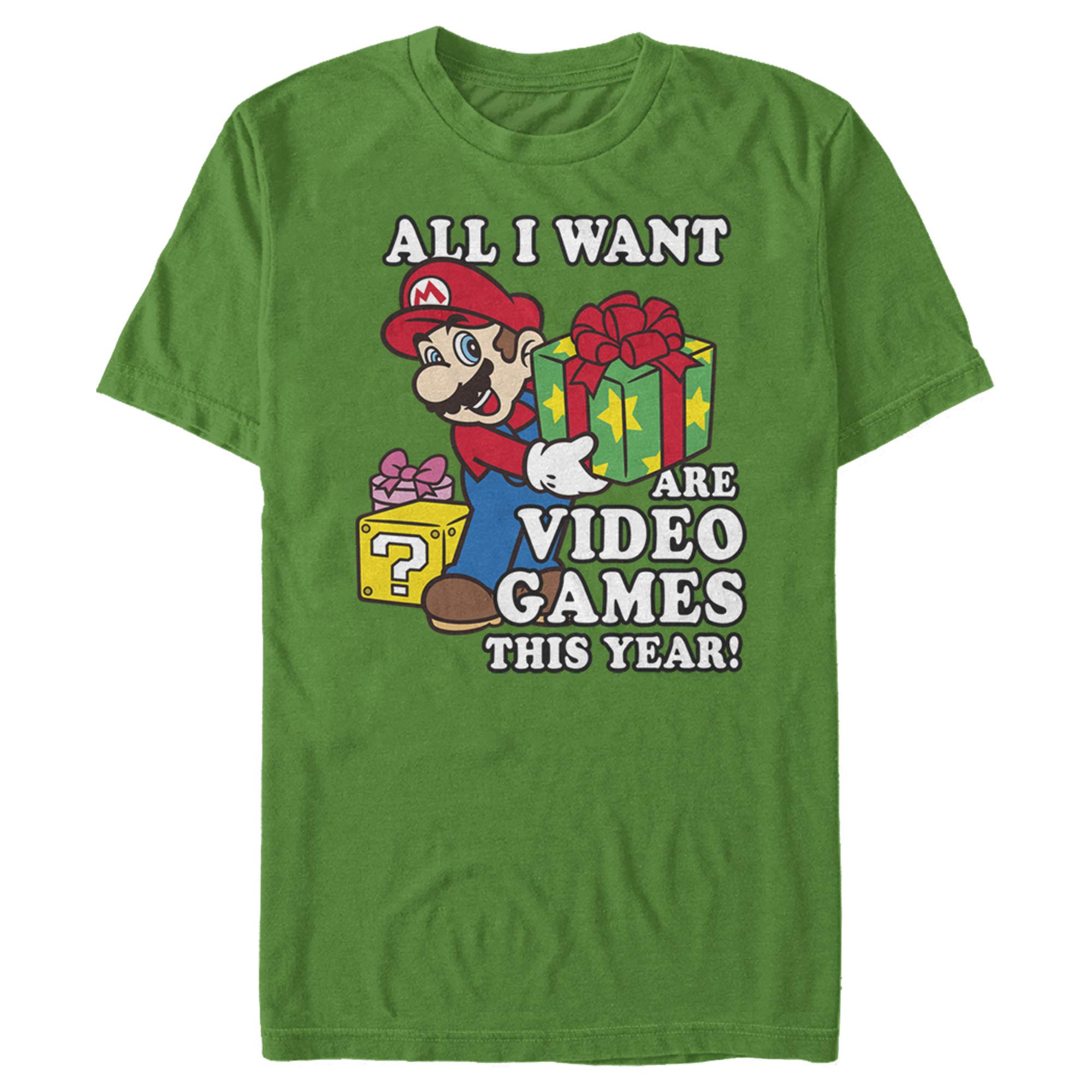 Nintendo Mario Video Games T-Shirt for Men - Christmas Gift for Gamers - Perfect for Gaming Parties & Holiday Events