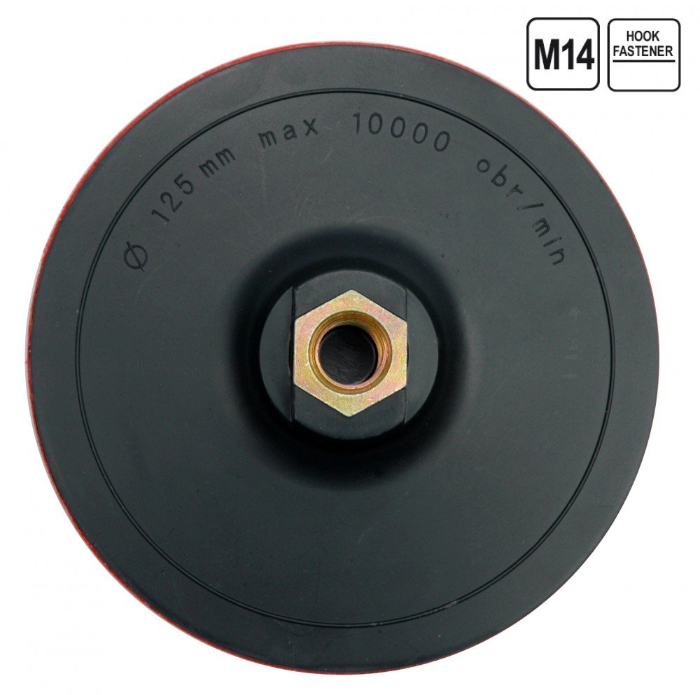 5-Pack 125mm Velcro Backing Pad for Angle Grinder - Premium Rubber Sanding Disc - Perfect for Woodworking, Metal Polishing & Surface Preparation