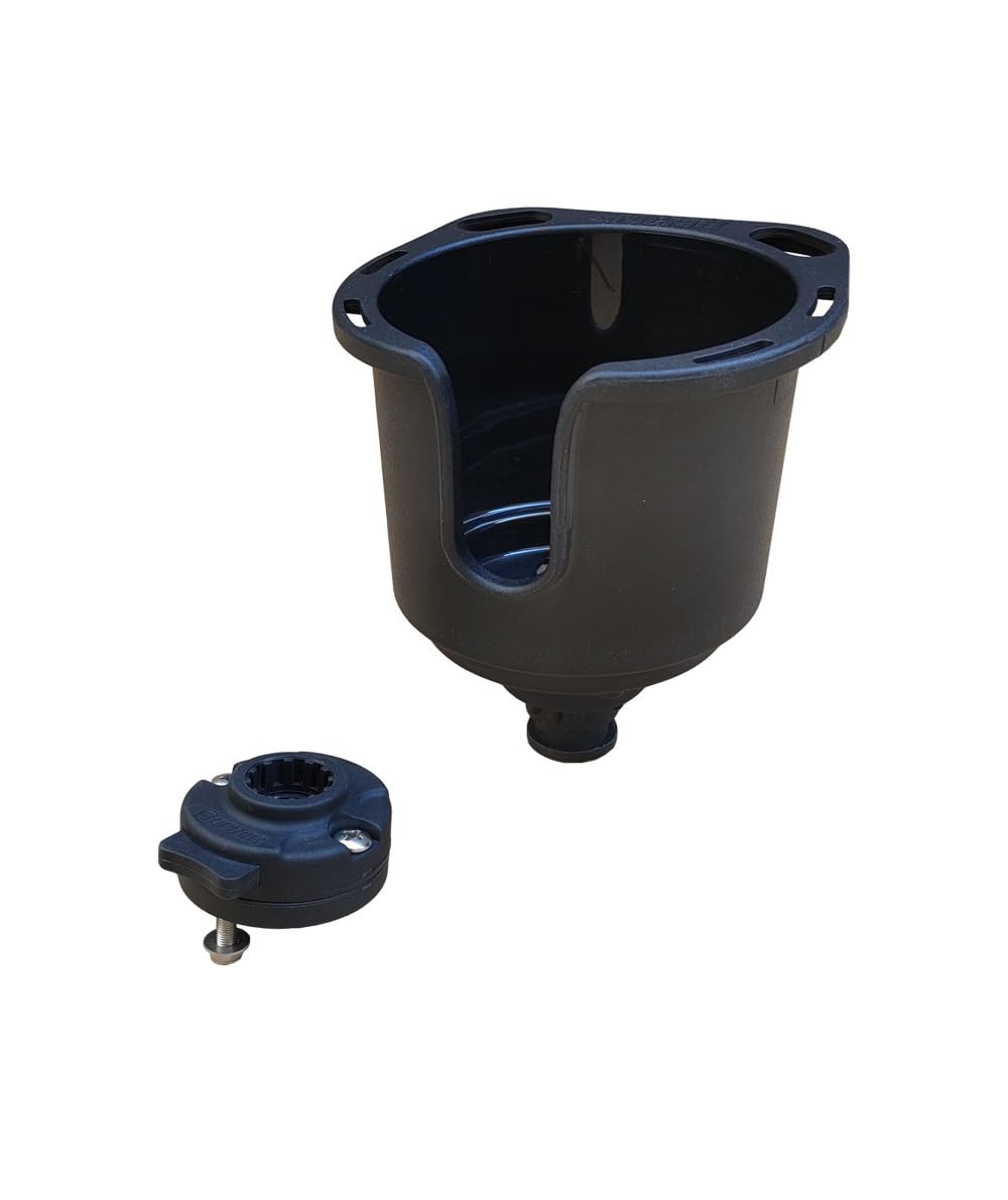 Brocraft Universal Drink Holder - Deck, Side & Kayak Mount Cup Holder for Outdoor Adventures, Boating & Camping