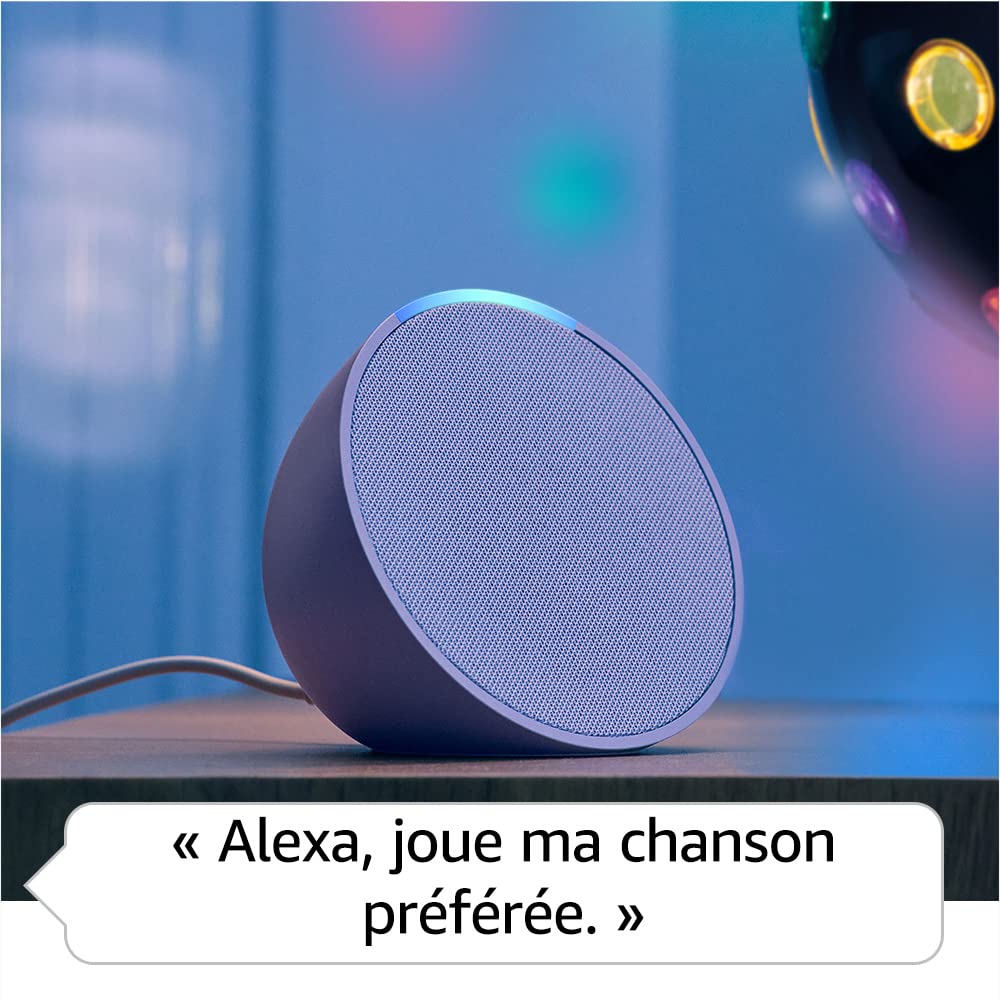 Echo Pop (New Generation) | Compact Bluetooth & Wi-Fi Smart Speaker with Rich Sound & Alexa | White | Perfect for Home, Office & Outdoor Use