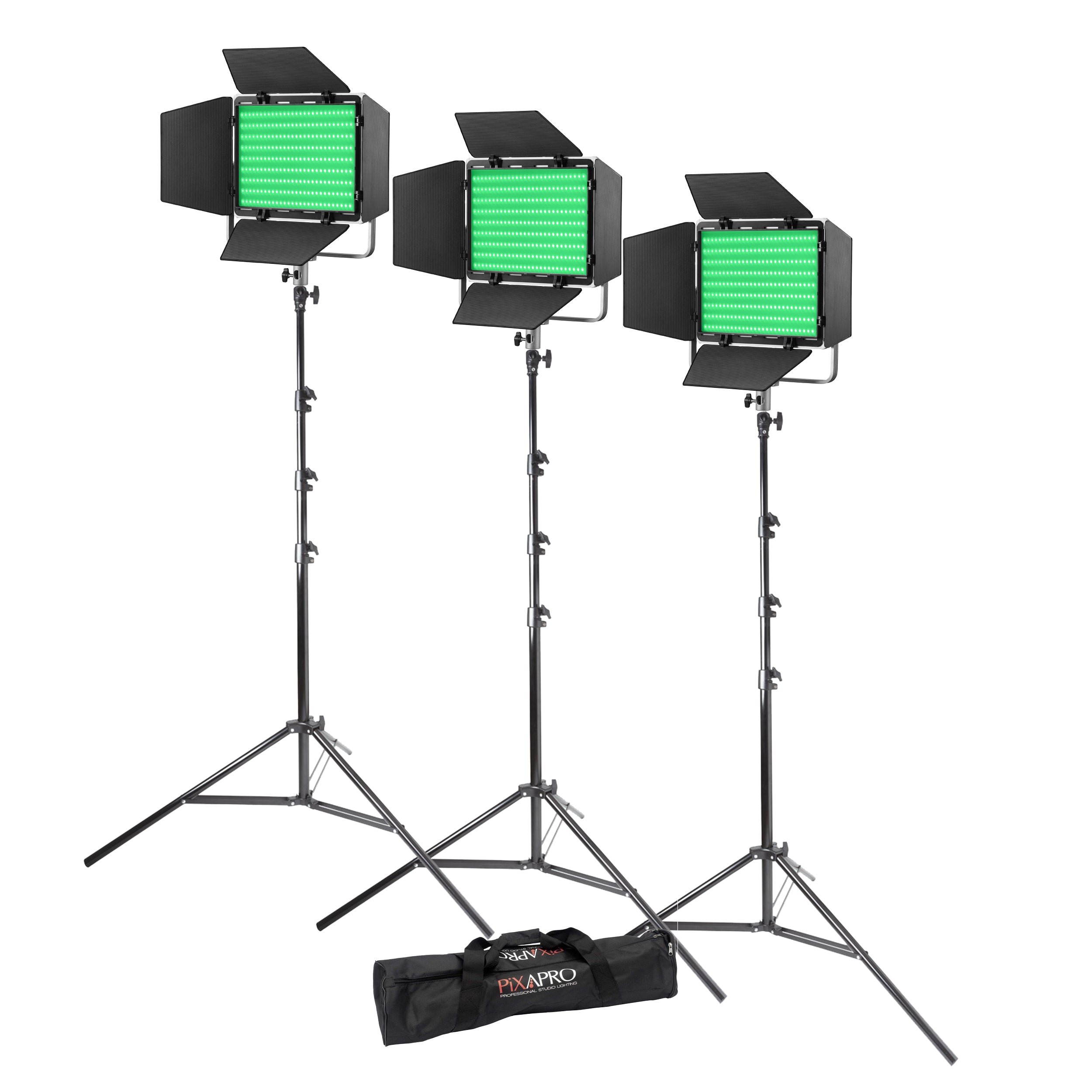 Godox LP600R RGB LED Video Light Kit - 3-Panel Continuous Lighting for Photography, YouTube & Streaming - Dimmable Bi-Color with Remote Control (Perfect for Studio, Vlogging & Live Broadcasts)