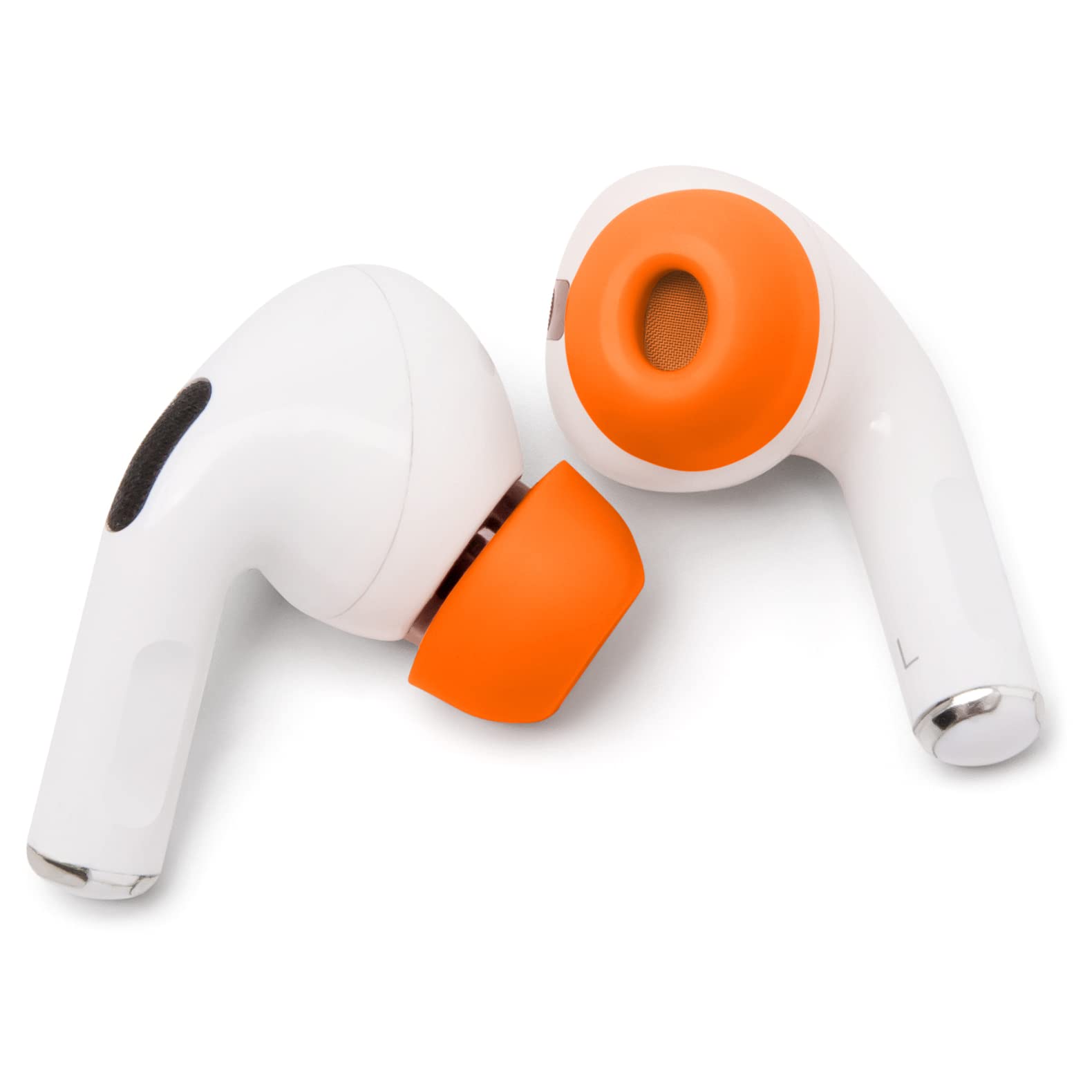 Upgraded Memory Foam Ear Tips for AirPods Pro - Enhanced Comfort & Noise Isolation | Perfect Fit for Charging Case | Wicked Orange by Wicked Cushions | Ideal for Workouts, Travel & Daily Use